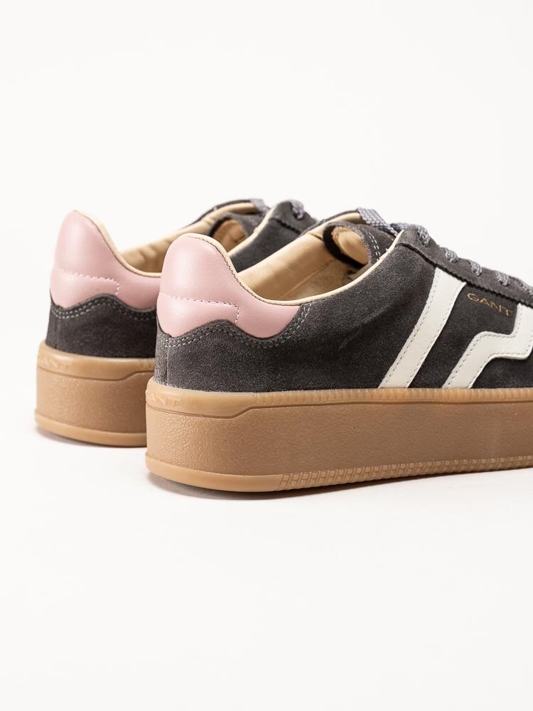 Gant Footwear - Cuzmani - Grå retro platåsneakers i mocka