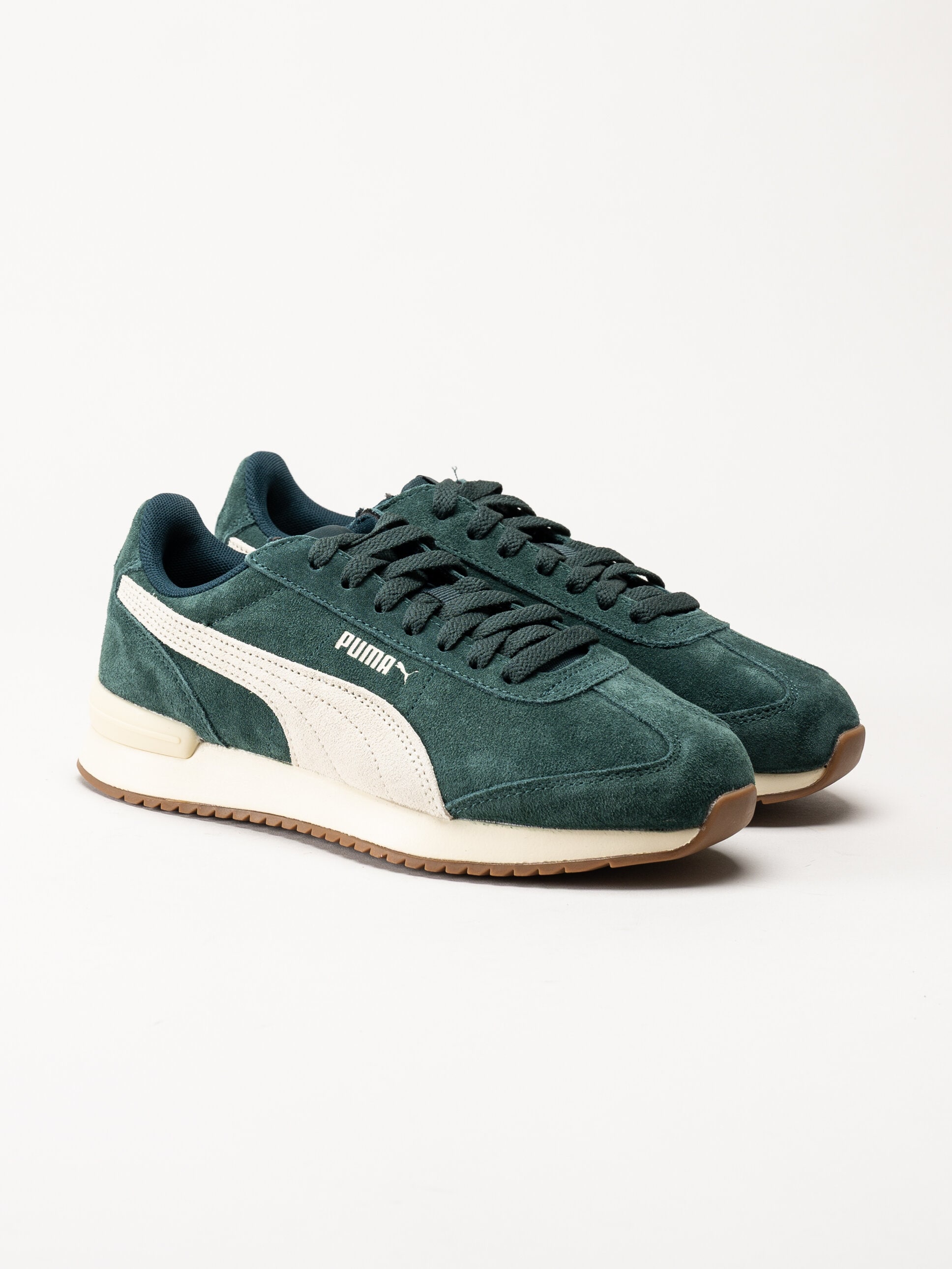 Puma - R78 Wind Sd - Gröna sneakers i mocka