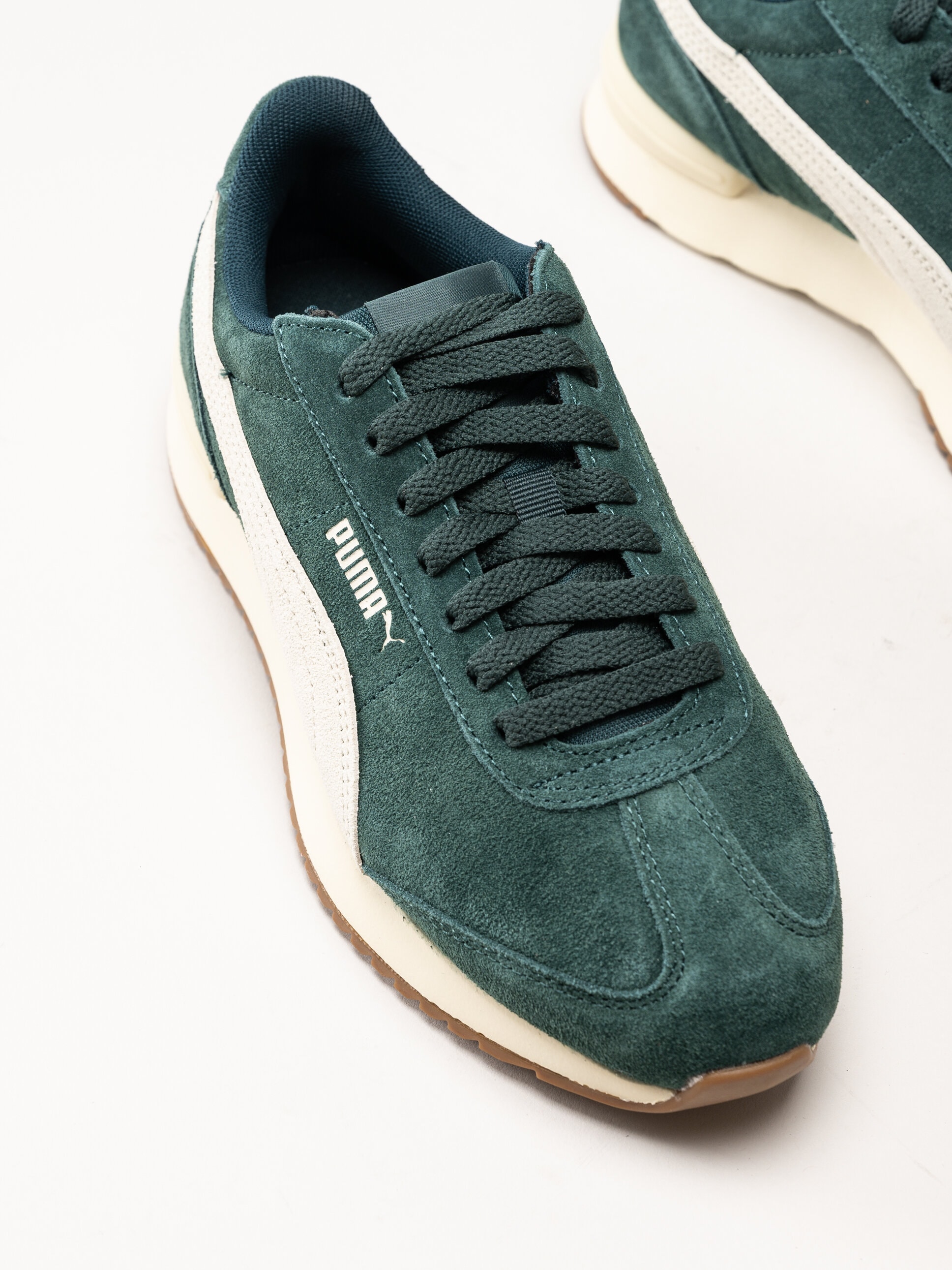 Puma - R78 Wind Sd - Gröna sneakers i mocka
