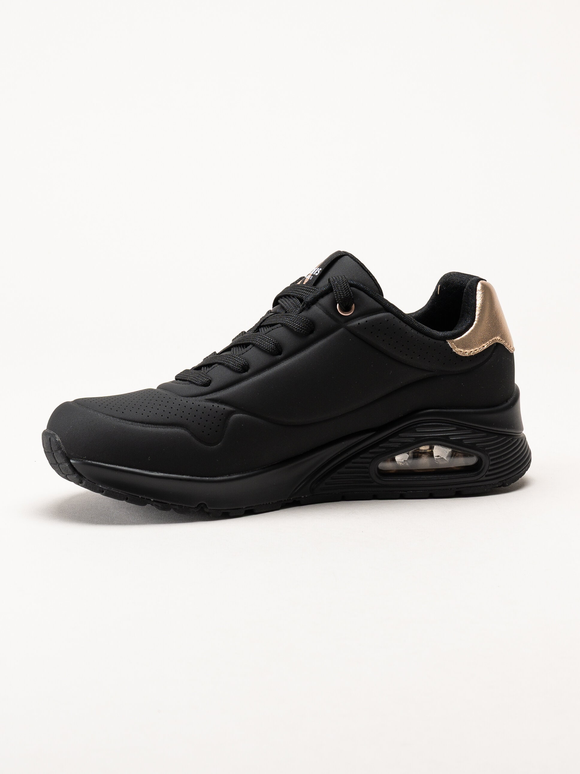 Skechers - Uno - Golden Air - Svarta sneakers i skinnimitation