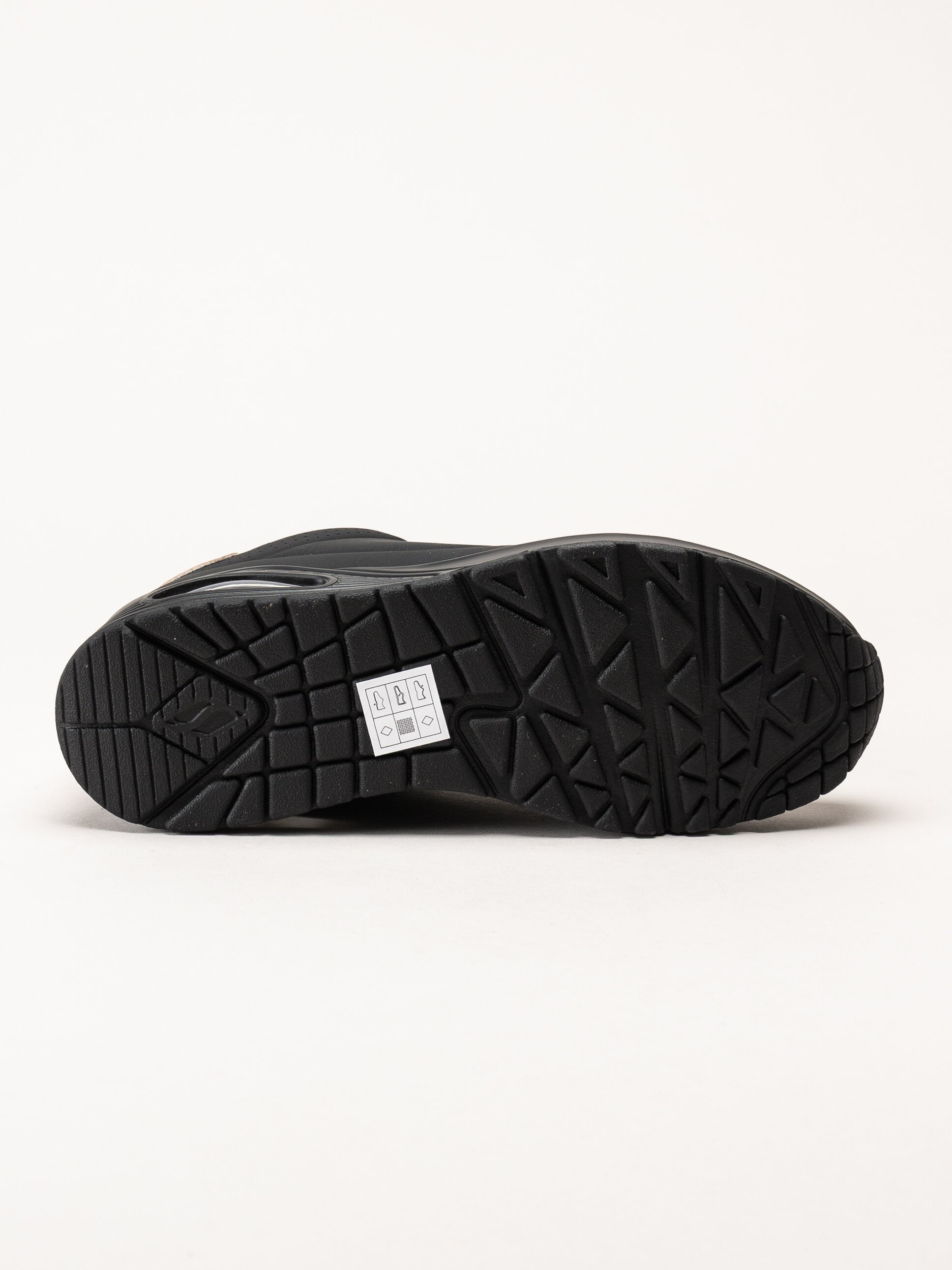 Skechers - Uno - Golden Air - Svarta sneakers i skinnimitation