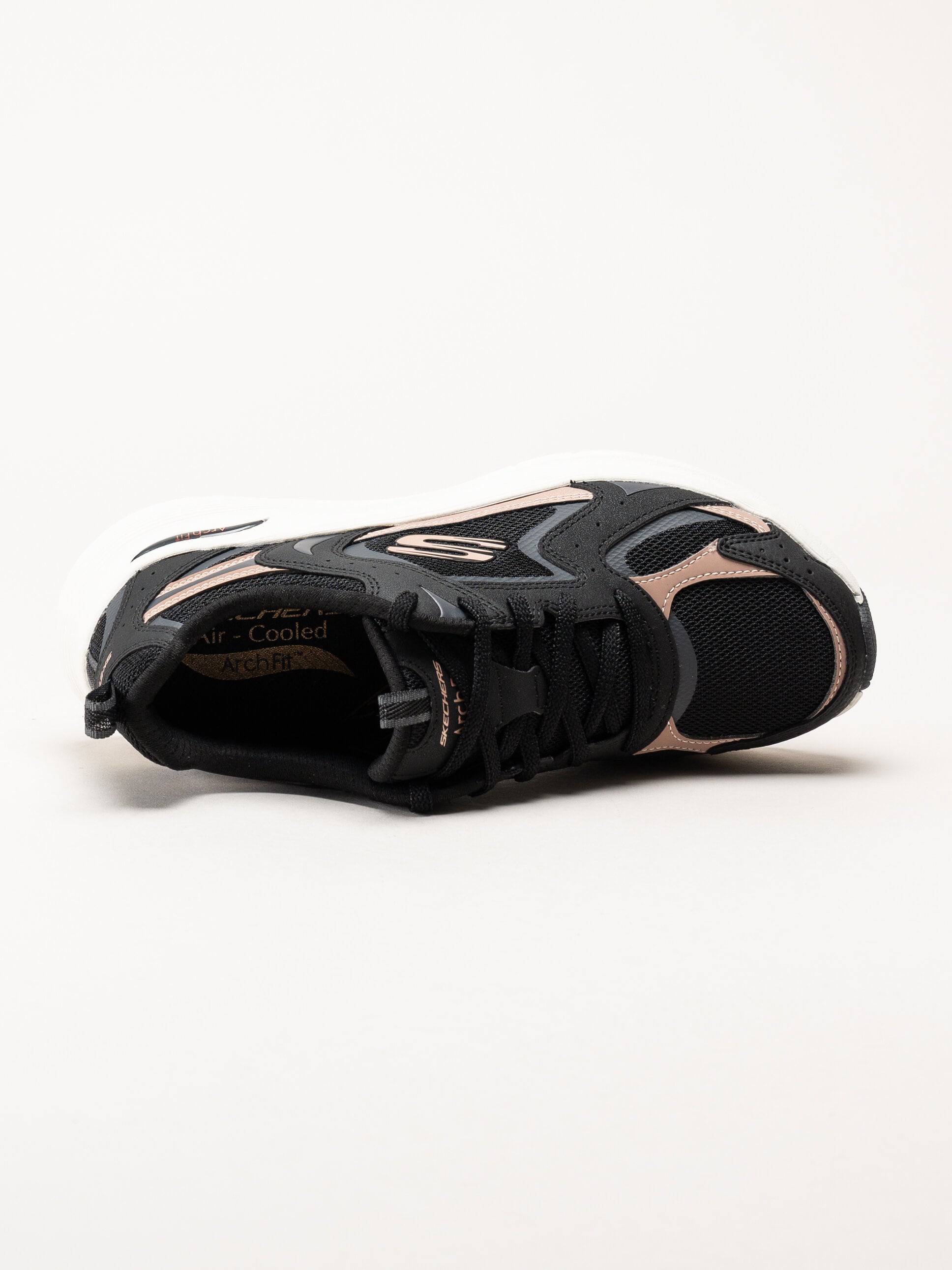 Skechers - Arch Fit 2.0 - Vintage Lux - Svarta sportiga sneakers