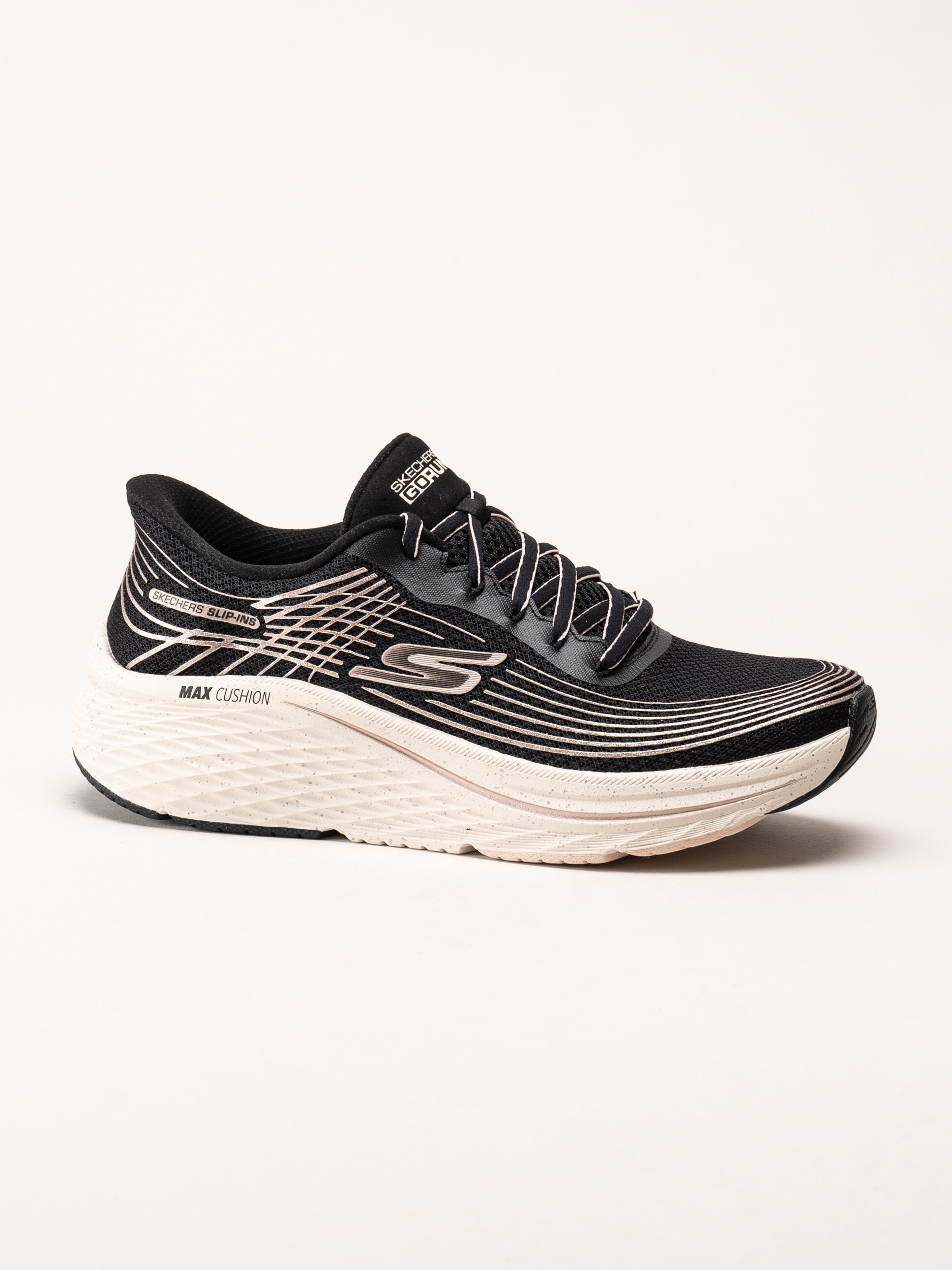 Skechers - Slip-Ins Max Cushioning Elite - Svarta slip-ins sportskor