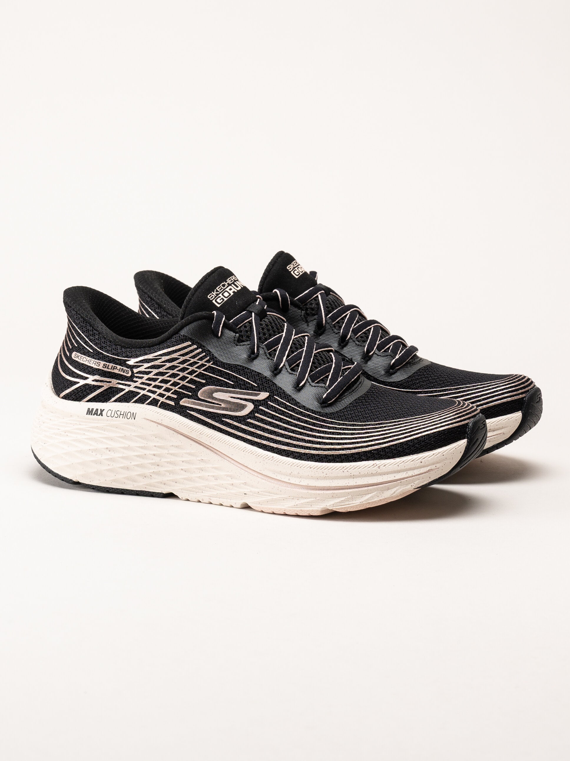 Skechers - Slip-Ins Max Cushioning Elite - Svarta slip-ins sportskor