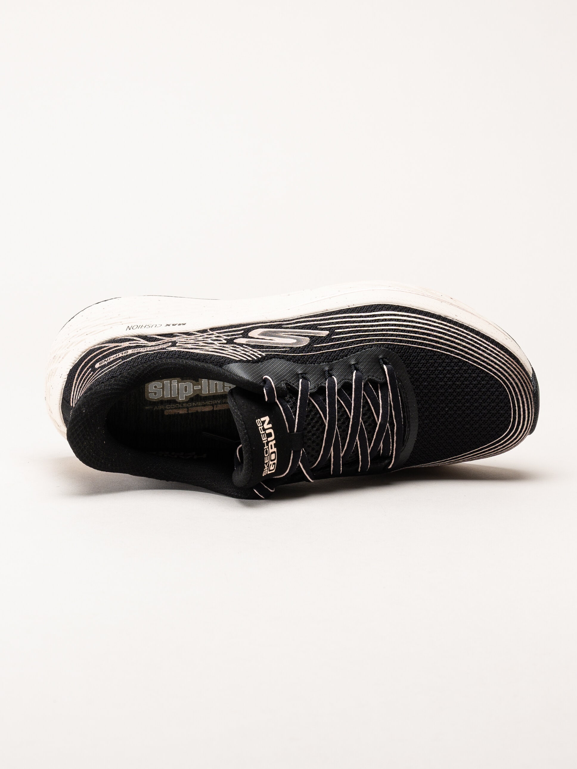 Skechers - Slip-Ins Max Cushioning Elite - Svarta slip-ins sportskor
