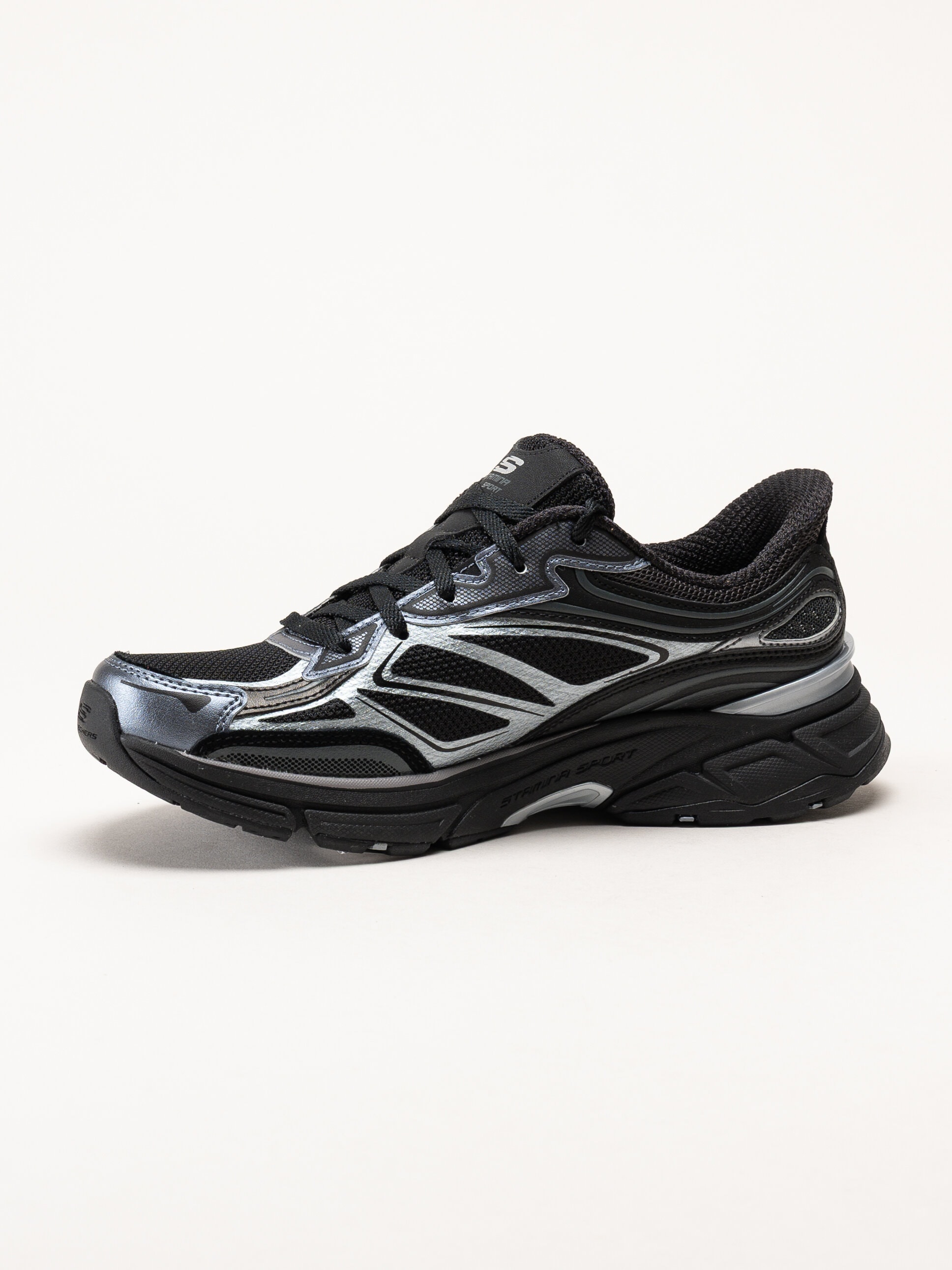 Skechers - Slip-Ins Stamina Sport - Svarta slip-ins sportskor