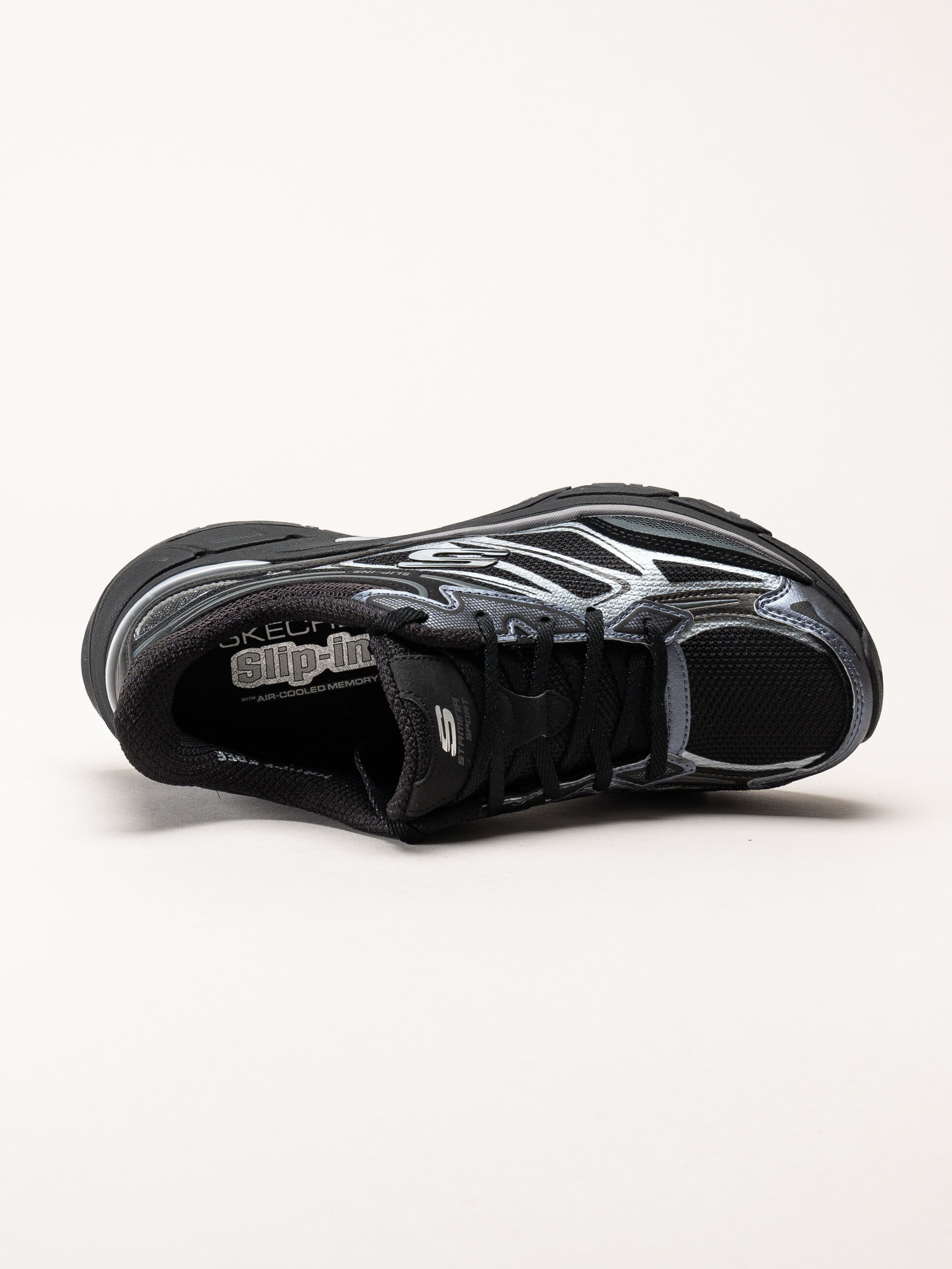 Skechers - Slip-Ins Stamina Sport - Svarta slip-ins sportskor