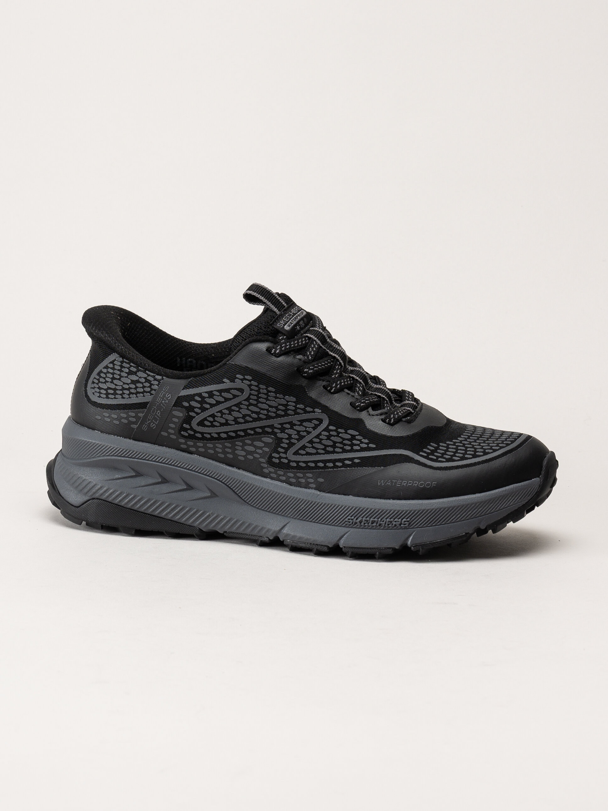 Skechers - Slip-Ins Switch Back - Mist - Svarta slip-ins sportskor