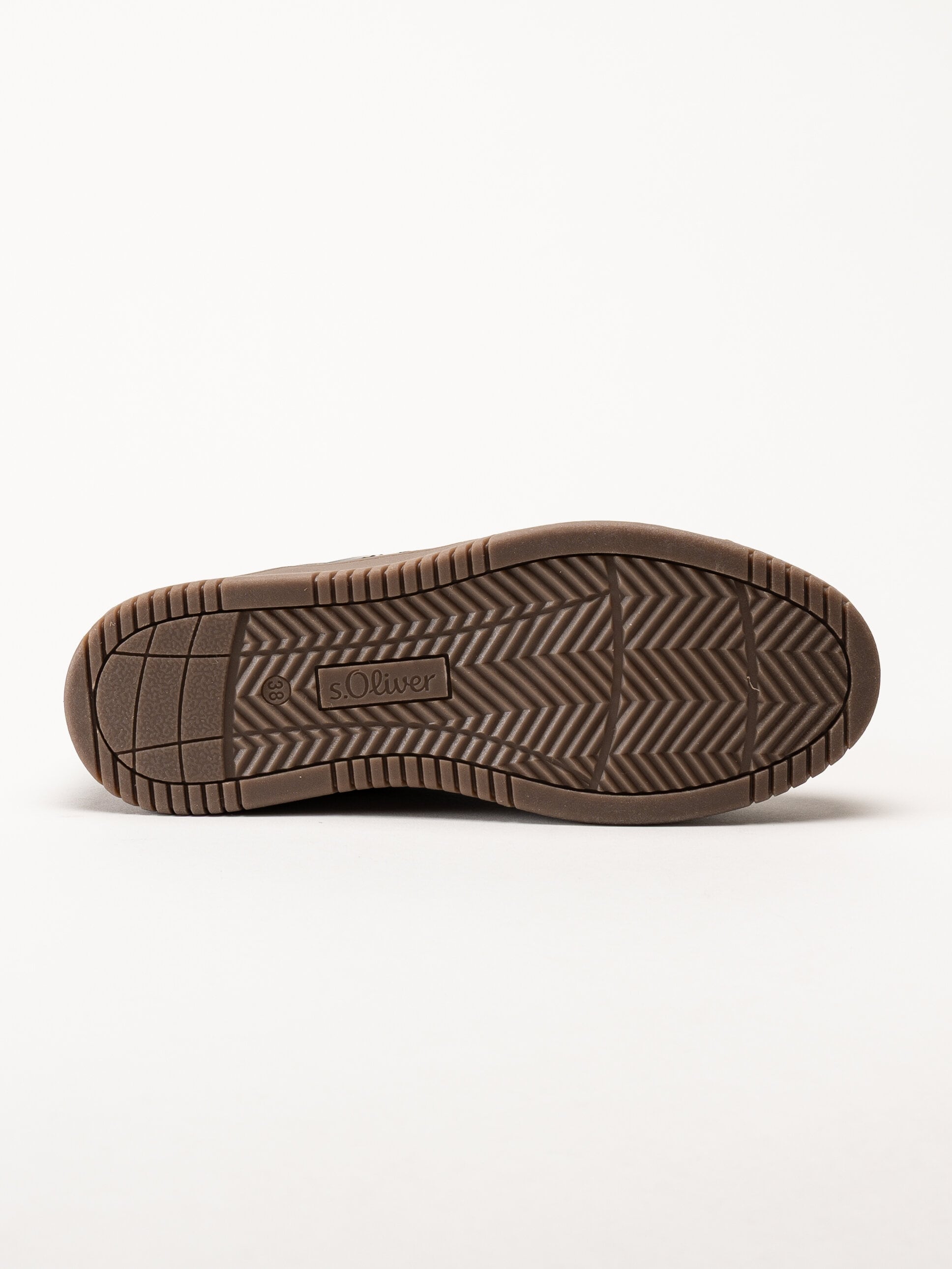 S.Oliver - Svarta sneakers med partier i mörk guldfärg