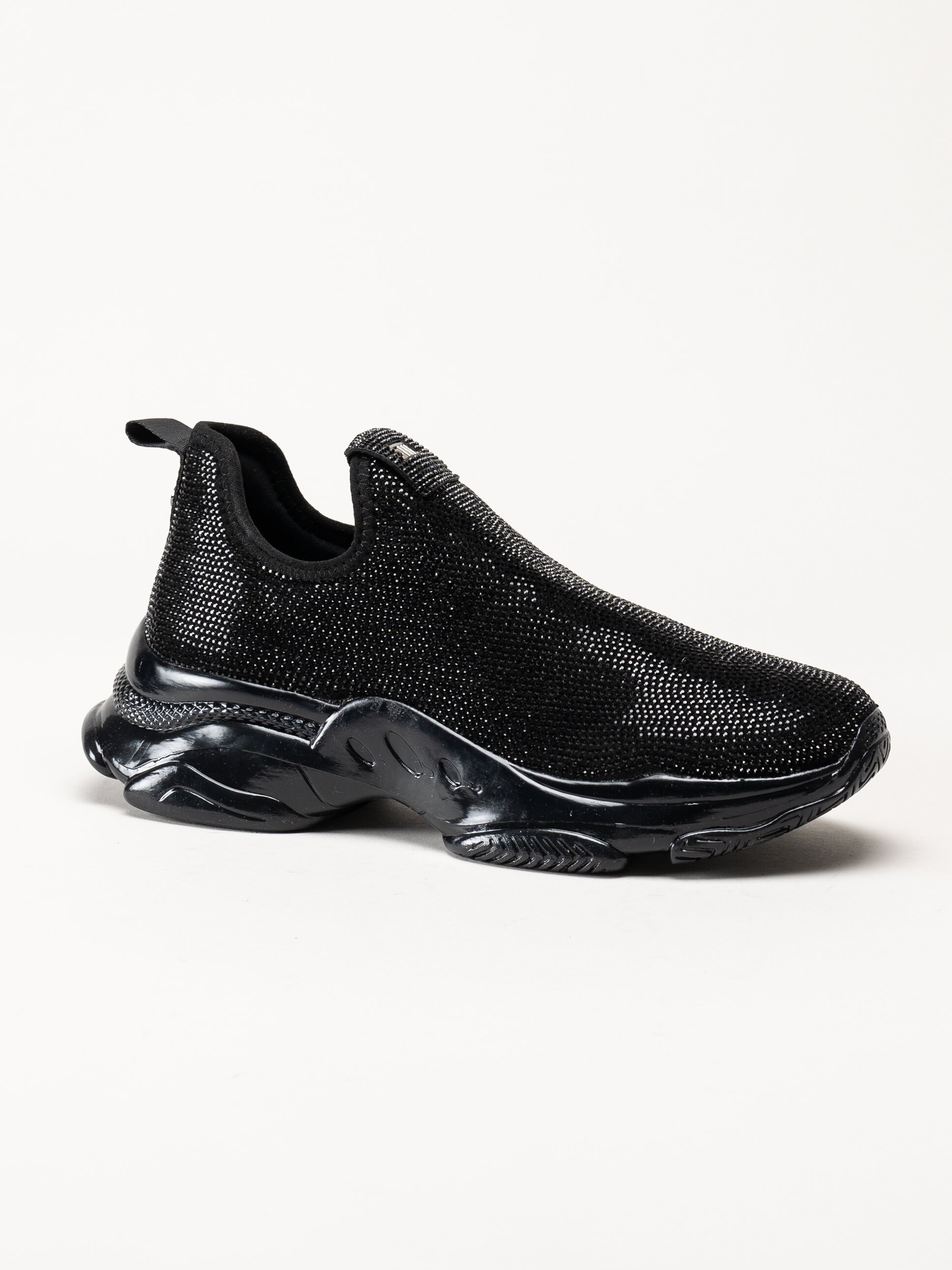 Steve Madden - Mythical - Svarta slip on sneakers med strass