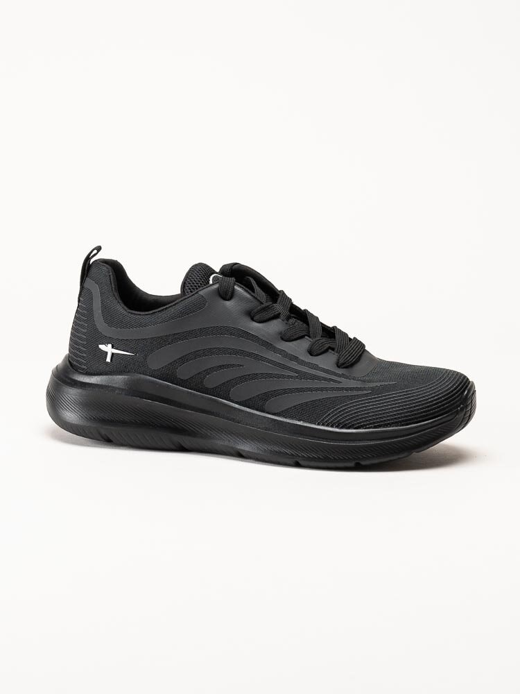 Tamaris Comfort - Svarta sportiga sneakers i textil