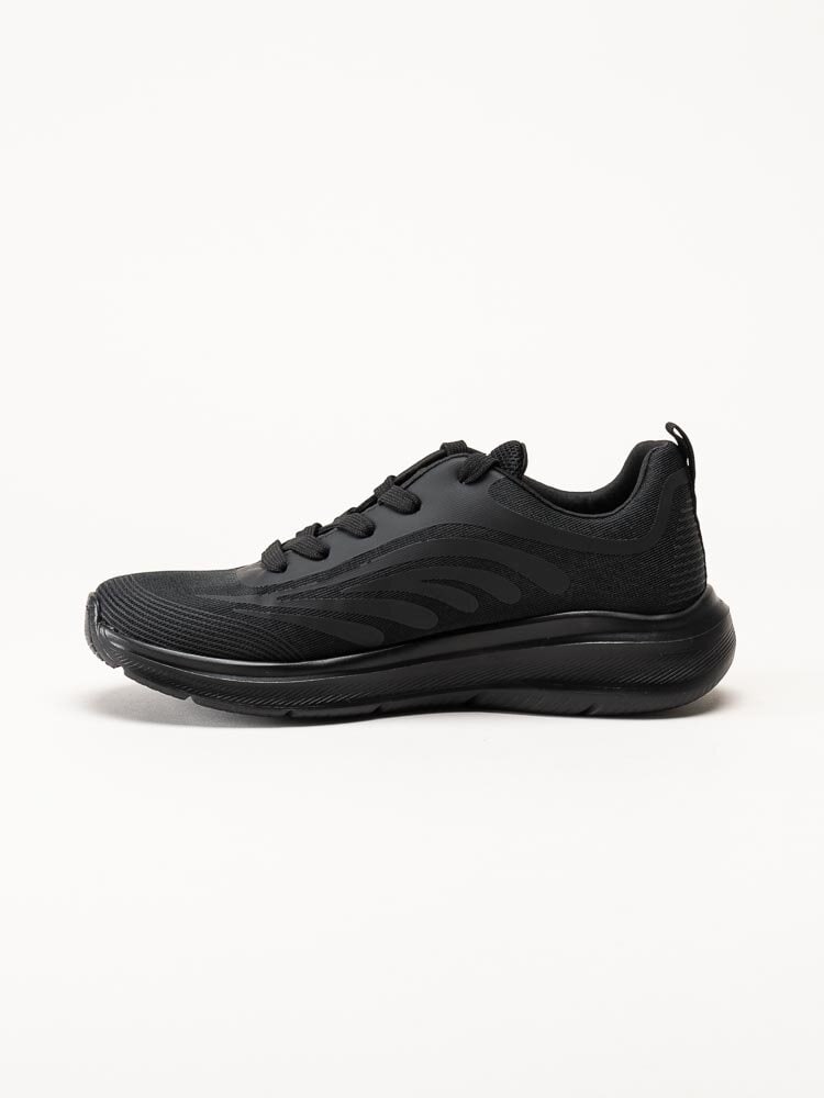 Tamaris Comfort - Svarta sportiga sneakers i textil