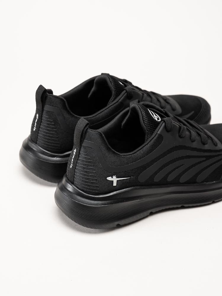 Tamaris Comfort - Svarta sportiga sneakers i textil