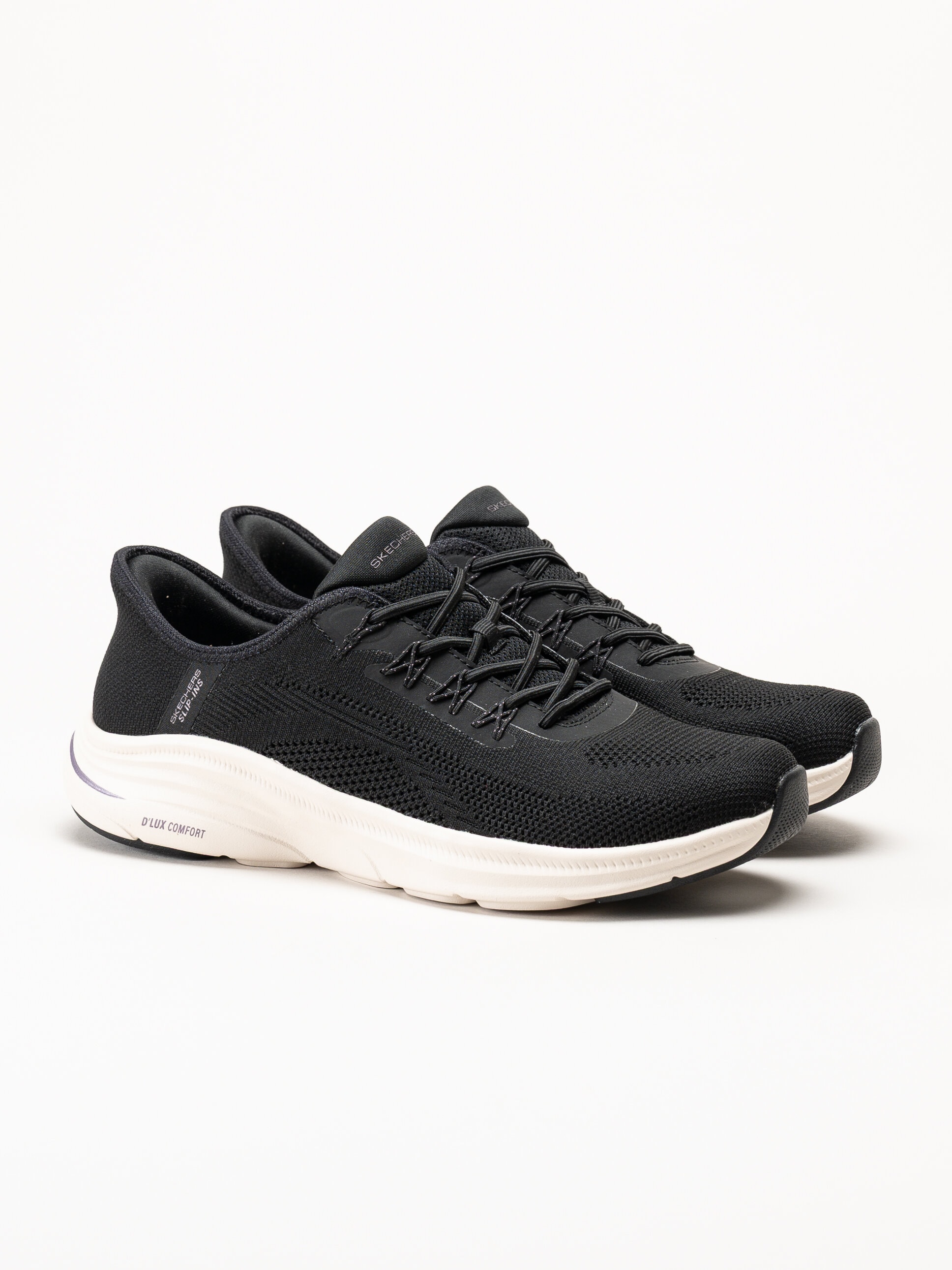 Skechers - DLux Comfort 2.0 - Supernova - Svarta slip ins sneakers