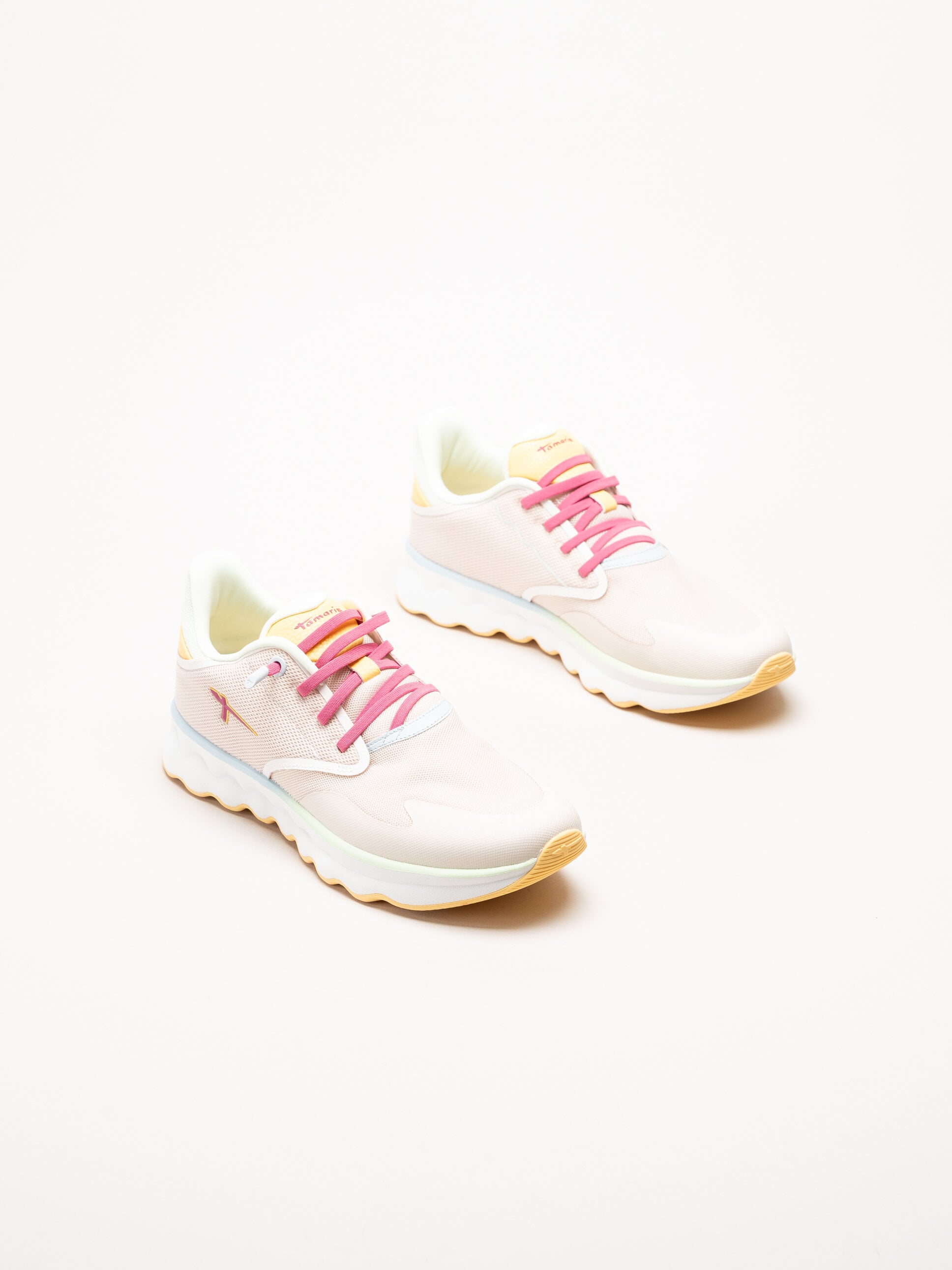 Tamaris - Rosa sneakers i mesh