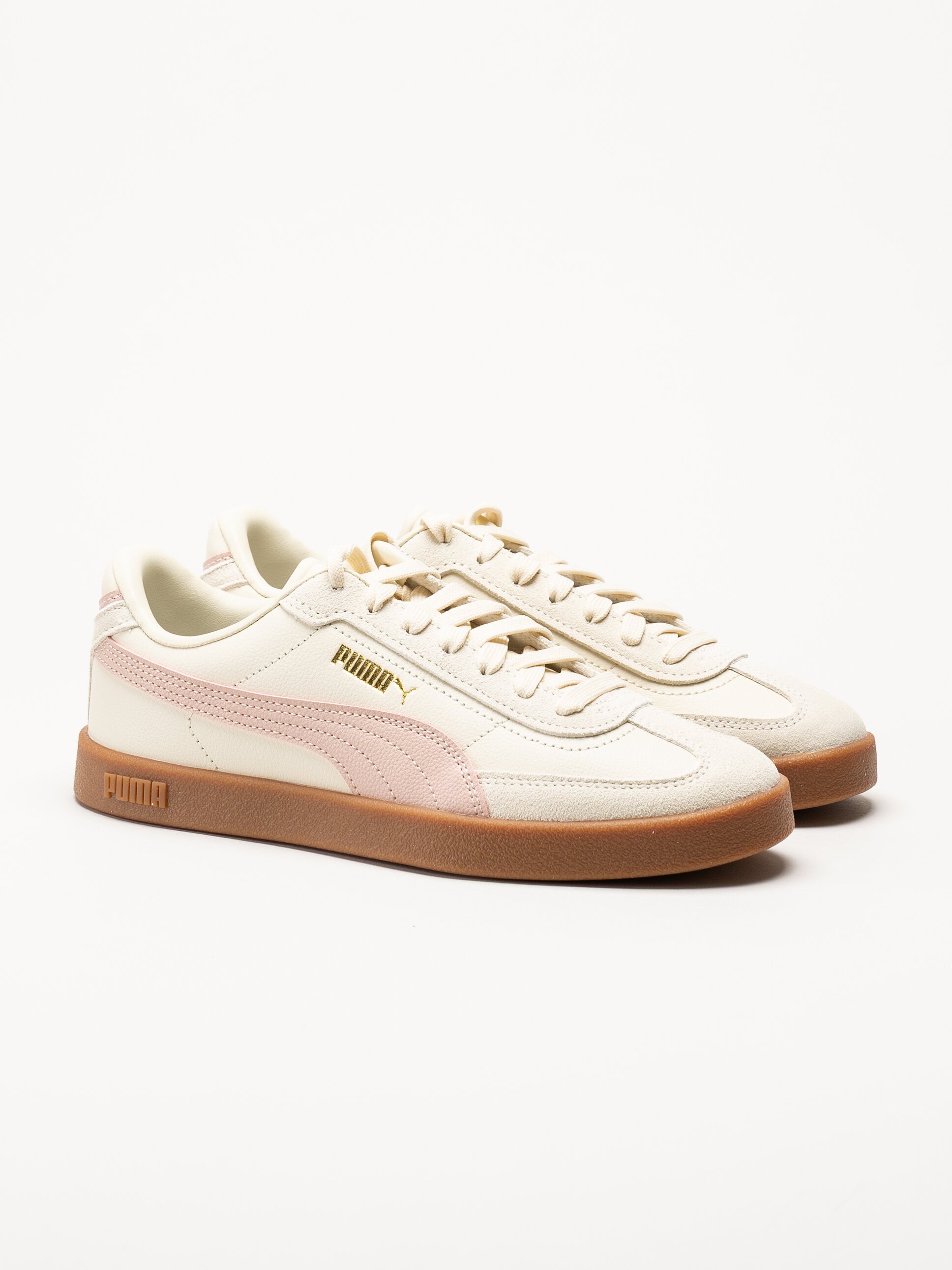Puma - Club II Era - Beiga sneakers i skinn