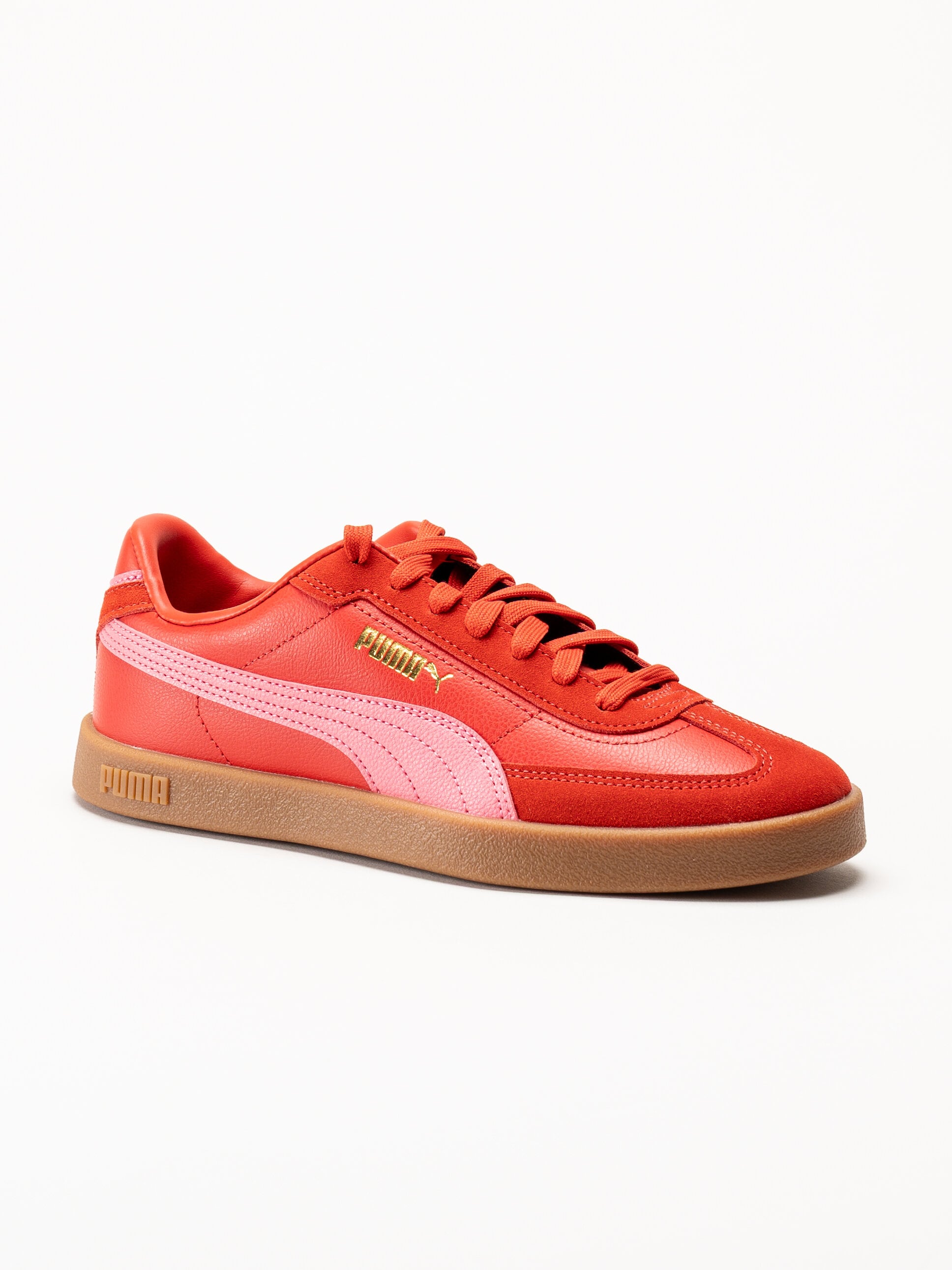 Puma - Club II Era - Röda sneakers i skinn