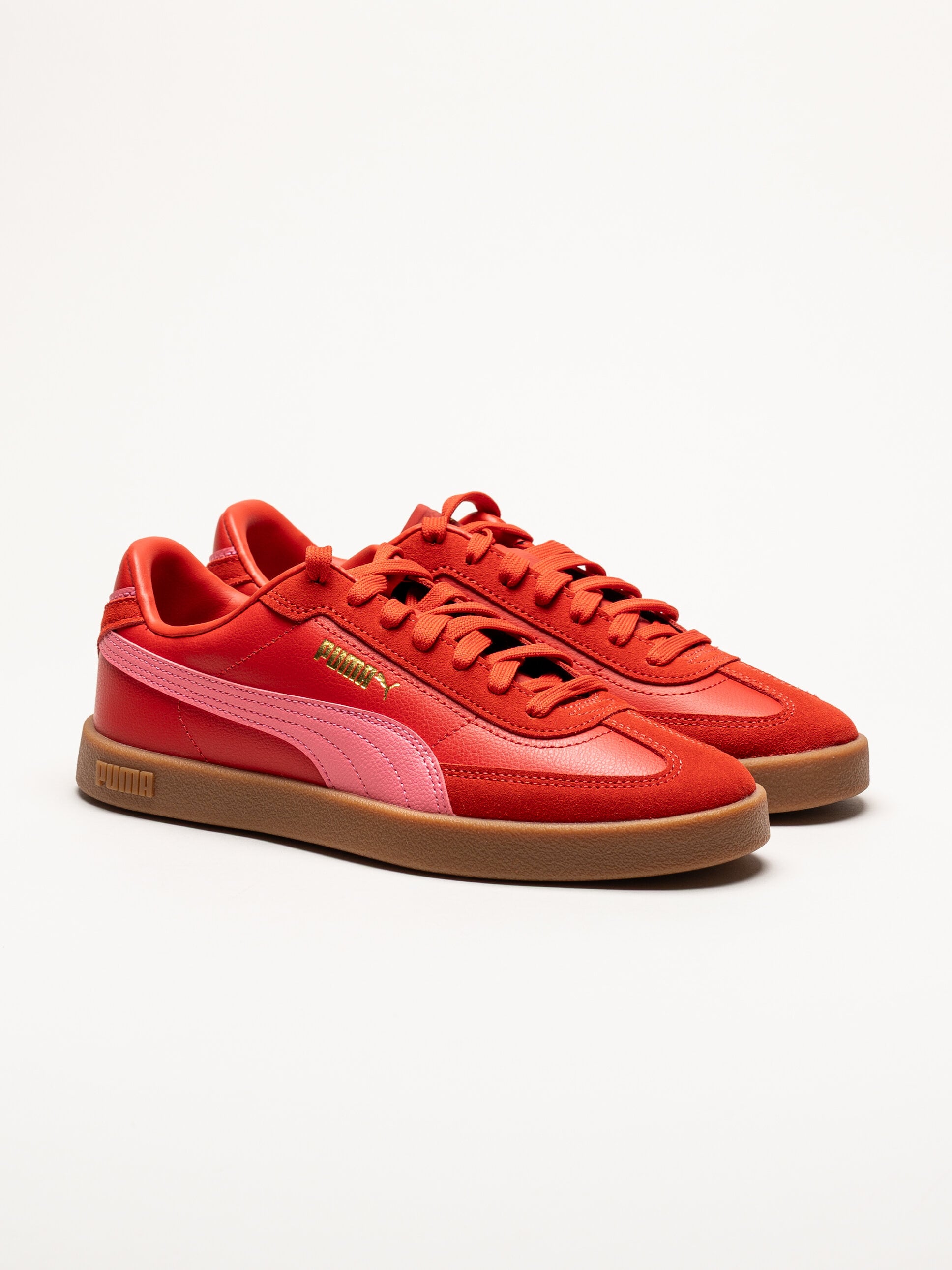 Puma - Club II Era - Röda sneakers i skinn