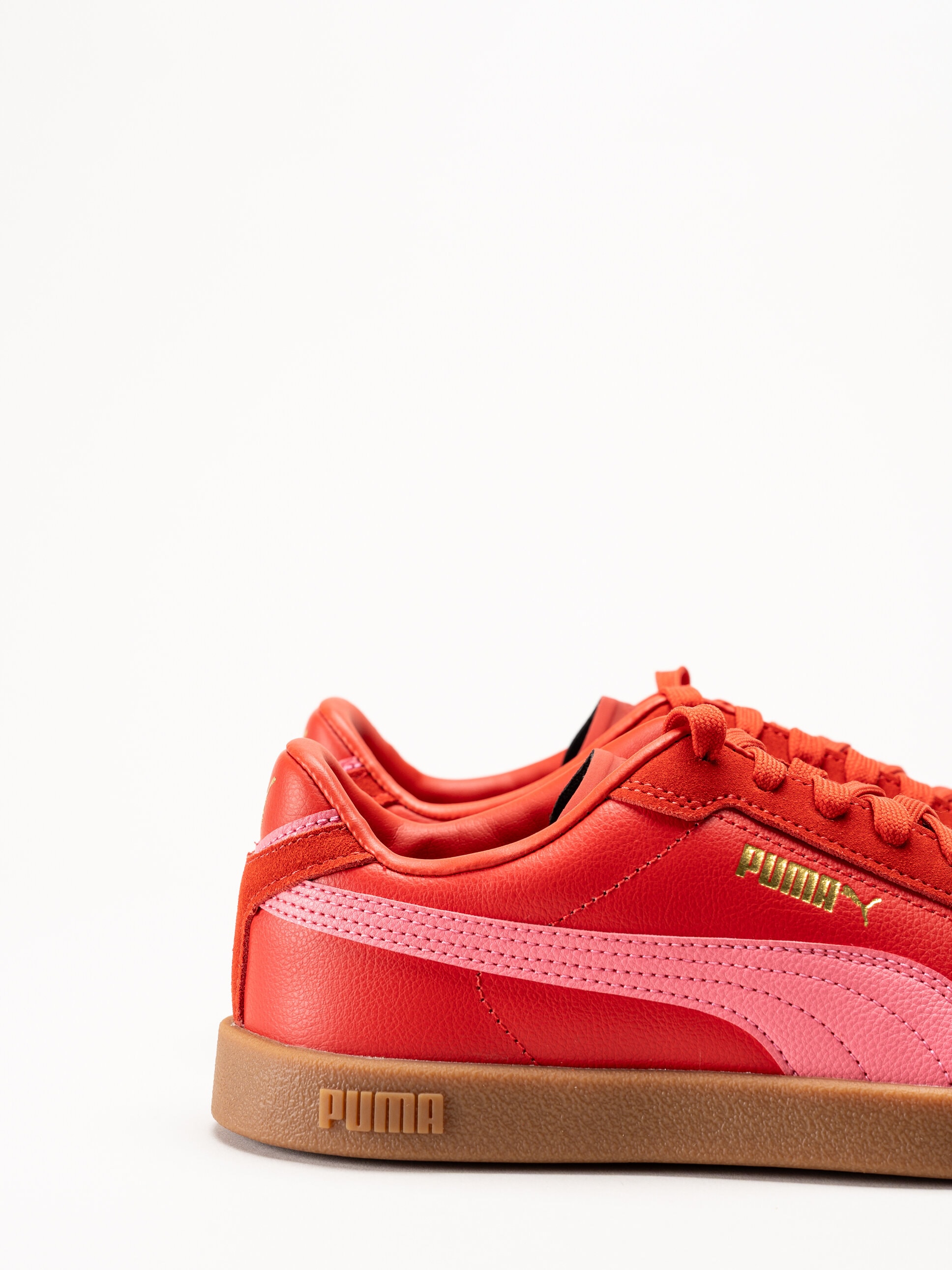 Puma - Club II Era - Röda sneakers i skinn