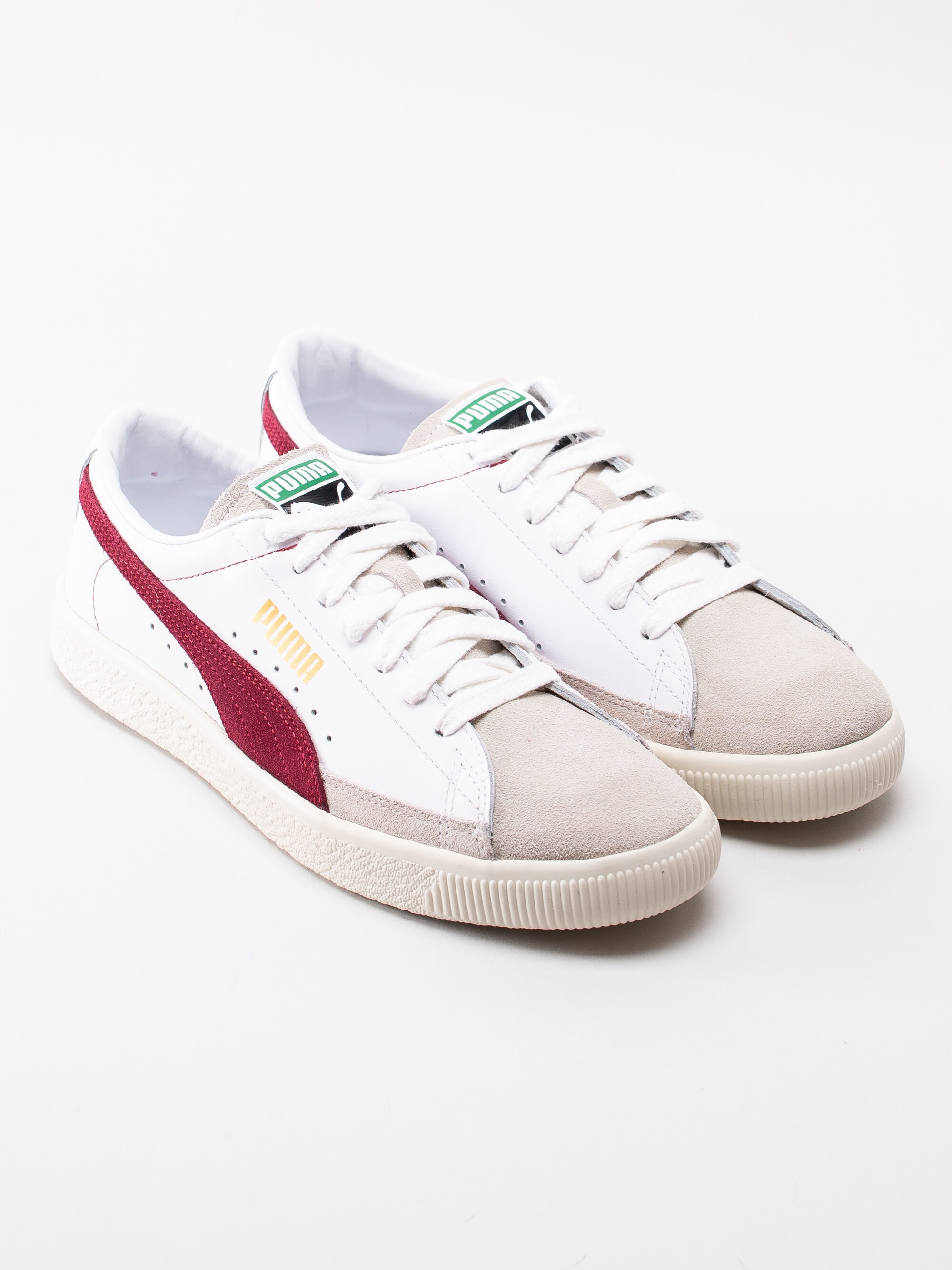 58191062 Puma Basket 90680 365944-004 vita retrosneakers med beige tå-3