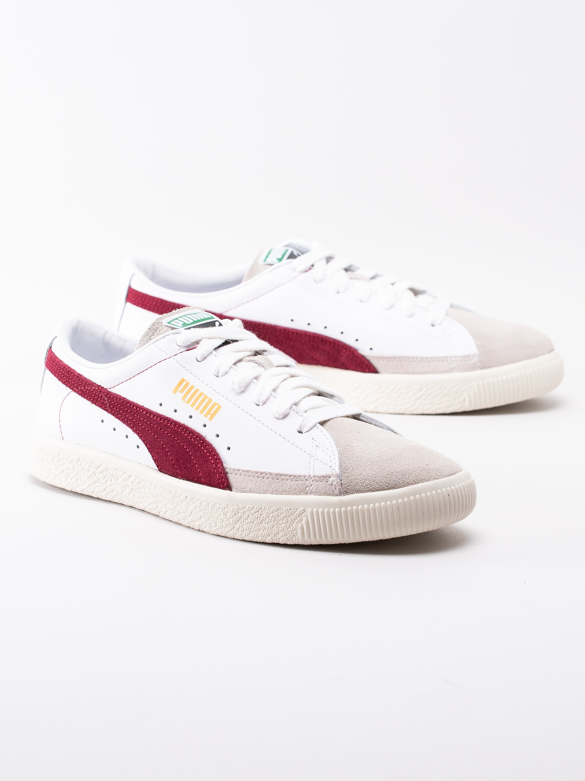 58191062 Puma Basket 90680 365944-004 vita retrosneakers med beige tå-6