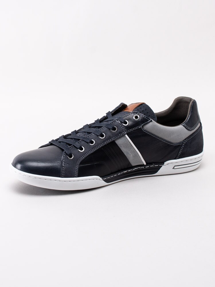 58201049 Björn Borg Coltrane Nu Rst M 2012048555-7300 Mörkblå sneakers i skinn och präglad logotyp-2