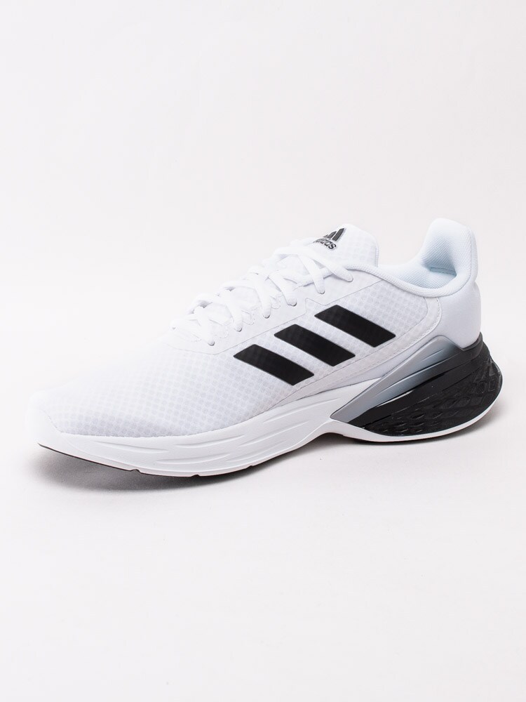 58203001 Adidas Response SR FX3626 Vita sportskor med svarta stripes i textil -2