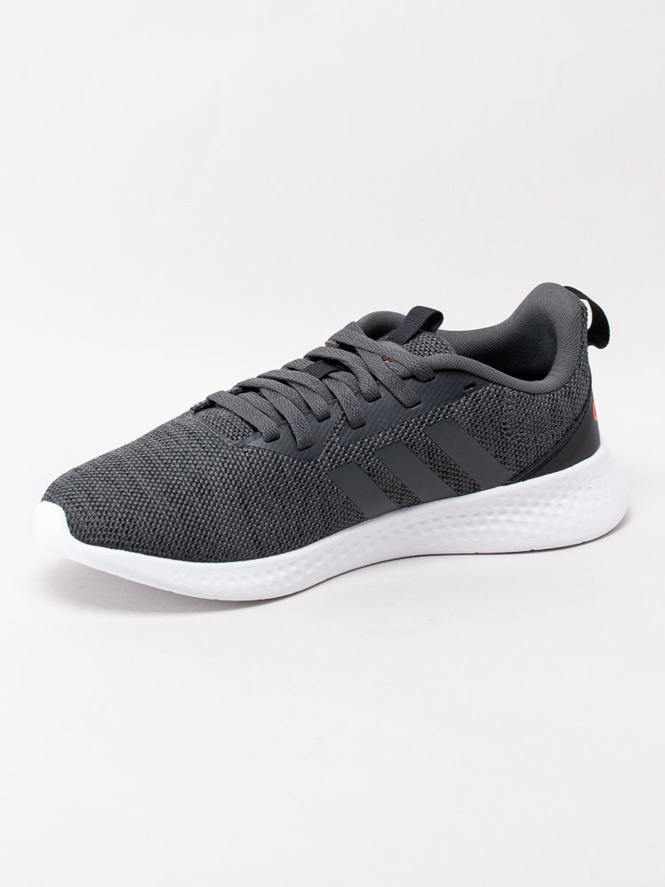 58203011 Adidas PureMotion Men FX9313 Gråa sportskor med vit sula och orangea detaljer-2