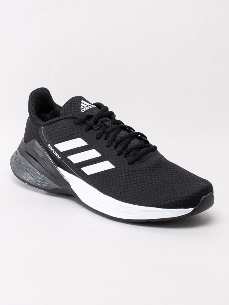 58203016 Adidas Response SR FX3625 Svarta sportskor med vita stripes-1