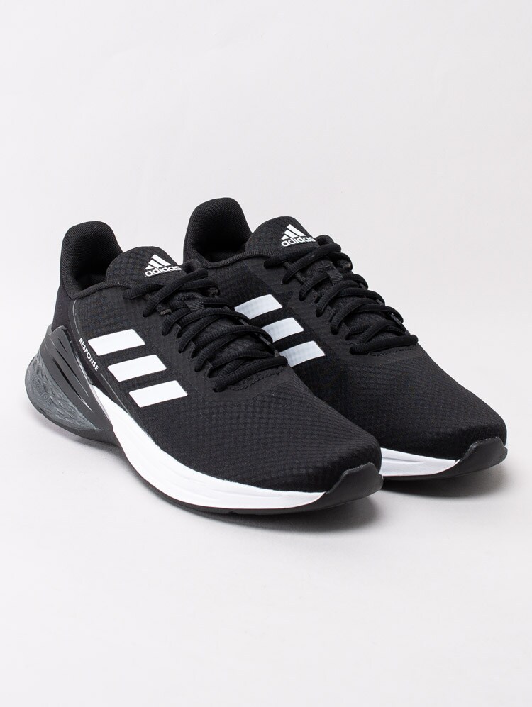 58203016 Adidas Response SR FX3625 Svarta sportskor med vita stripes-3