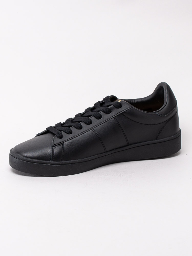 58203023 Fred Perry Spencer Leather Black B8250-102 Svarta exklusiva sneakers i skinn-2