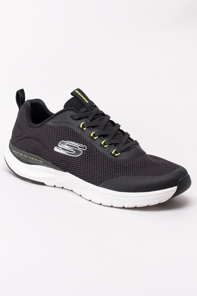 58203049 Skechers Ultra Groove Live Session 232031-BLK Svarta sportskor i textil-1