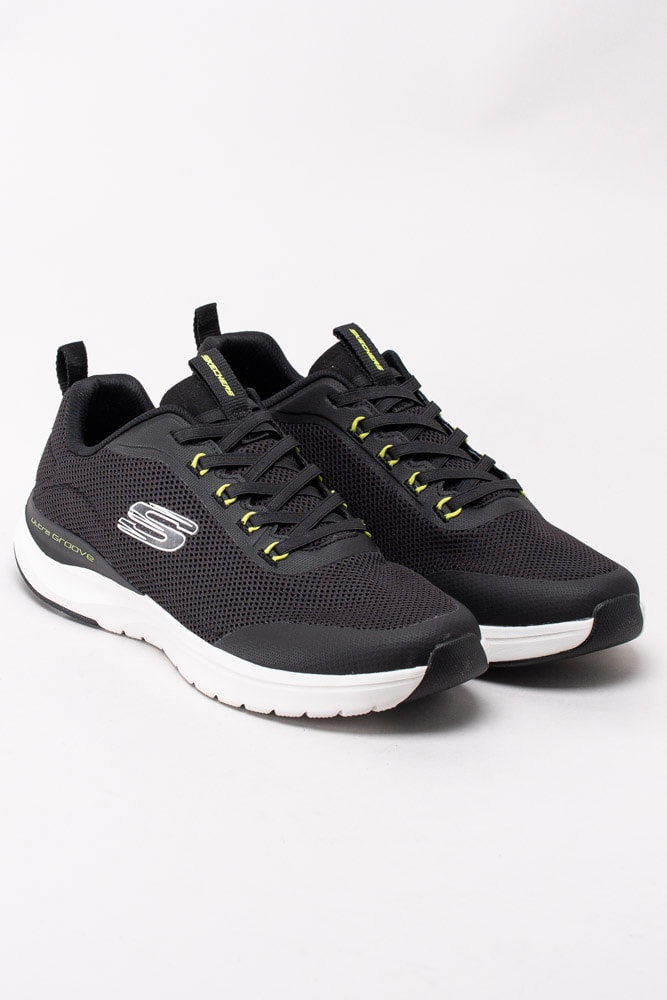 58203049 Skechers Ultra Groove Live Session 232031-BLK Svarta sportskor i textil-3