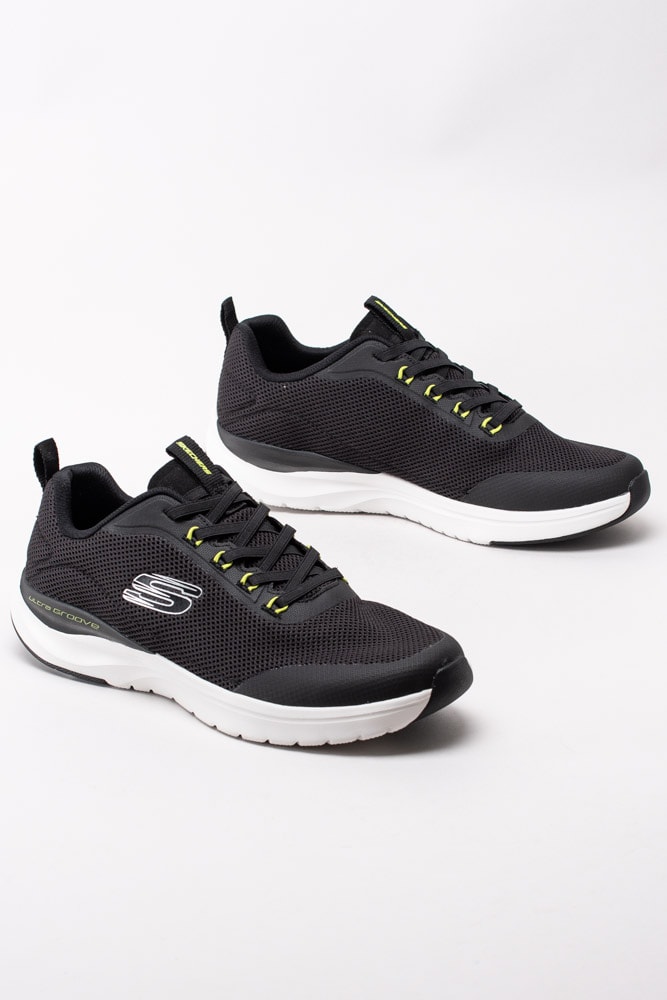 58203049 Skechers Ultra Groove Live Session 232031-BLK Svarta sportskor i textil-6