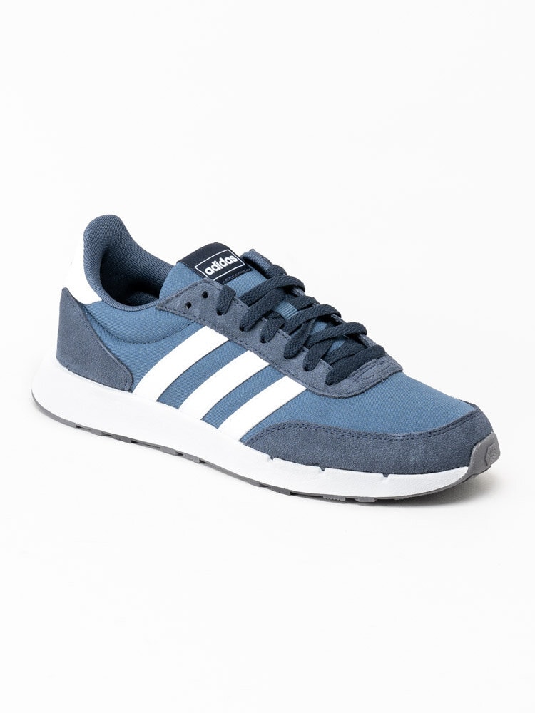Adidas - Run 60s 2.0 - Blå sportskor med vita stripes