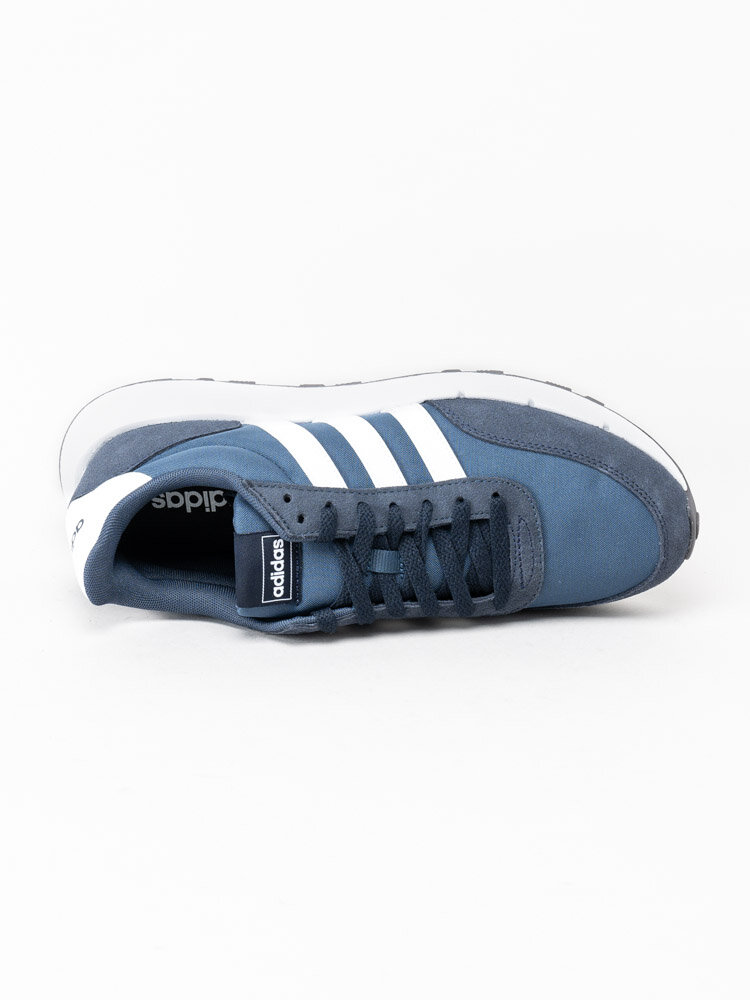 Adidas - Run 60s 2.0 - Blå sportskor med vita stripes