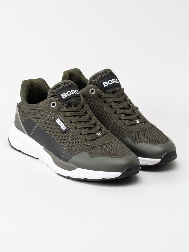 Björn Borg - R1200 LMN M - Olivgröna sneakers i textil