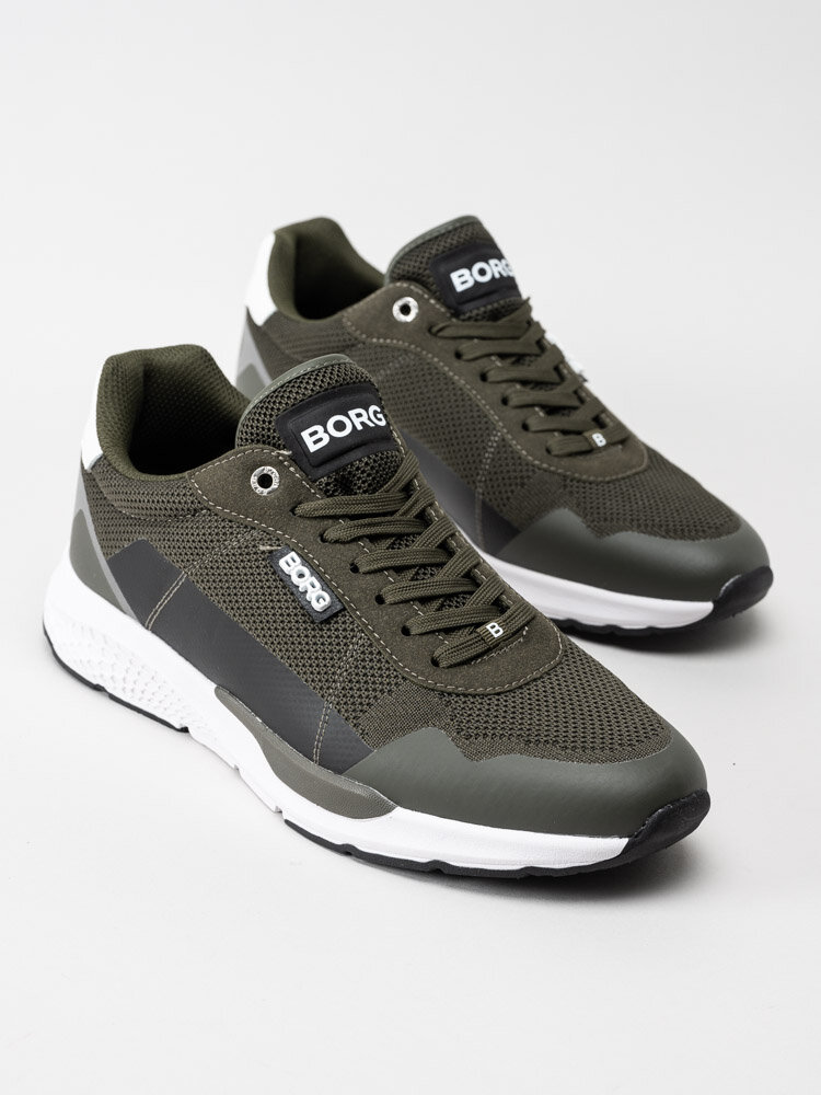 Björn Borg - R1200 LMN M - Olivgröna sneakers i textil