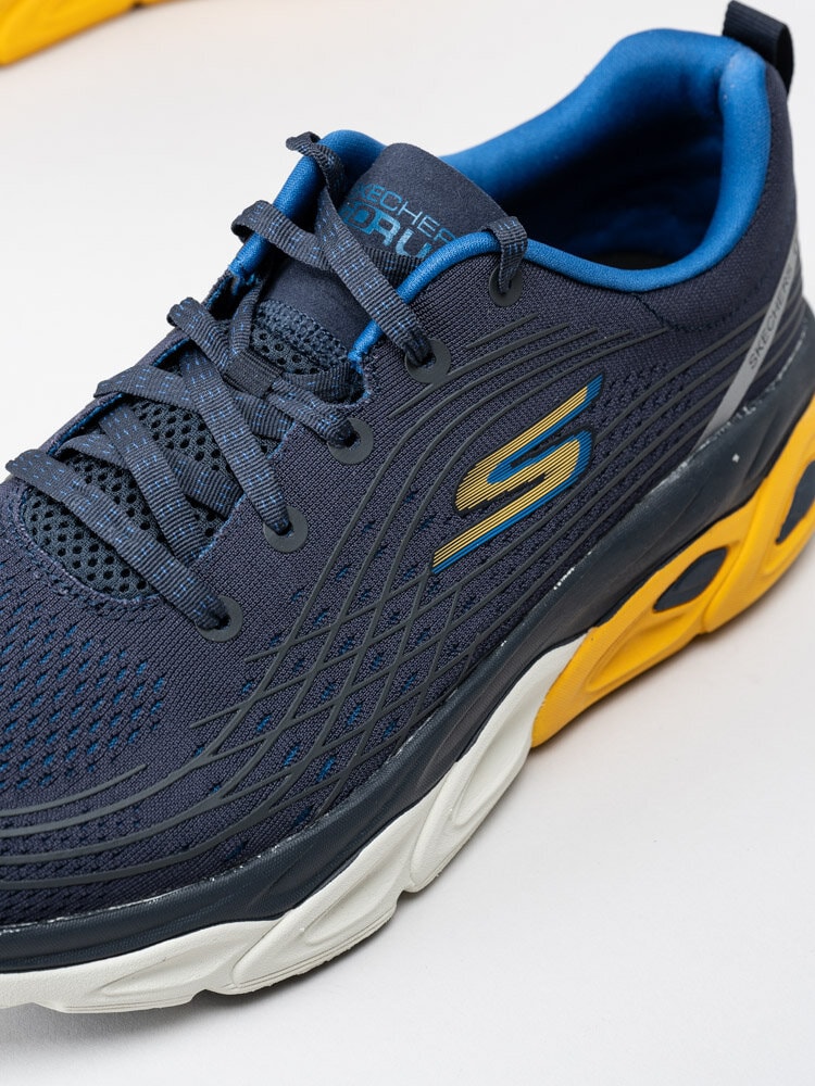 Skechers - Max Cushioning Ultimate - Blå sportskor med gula detaljer