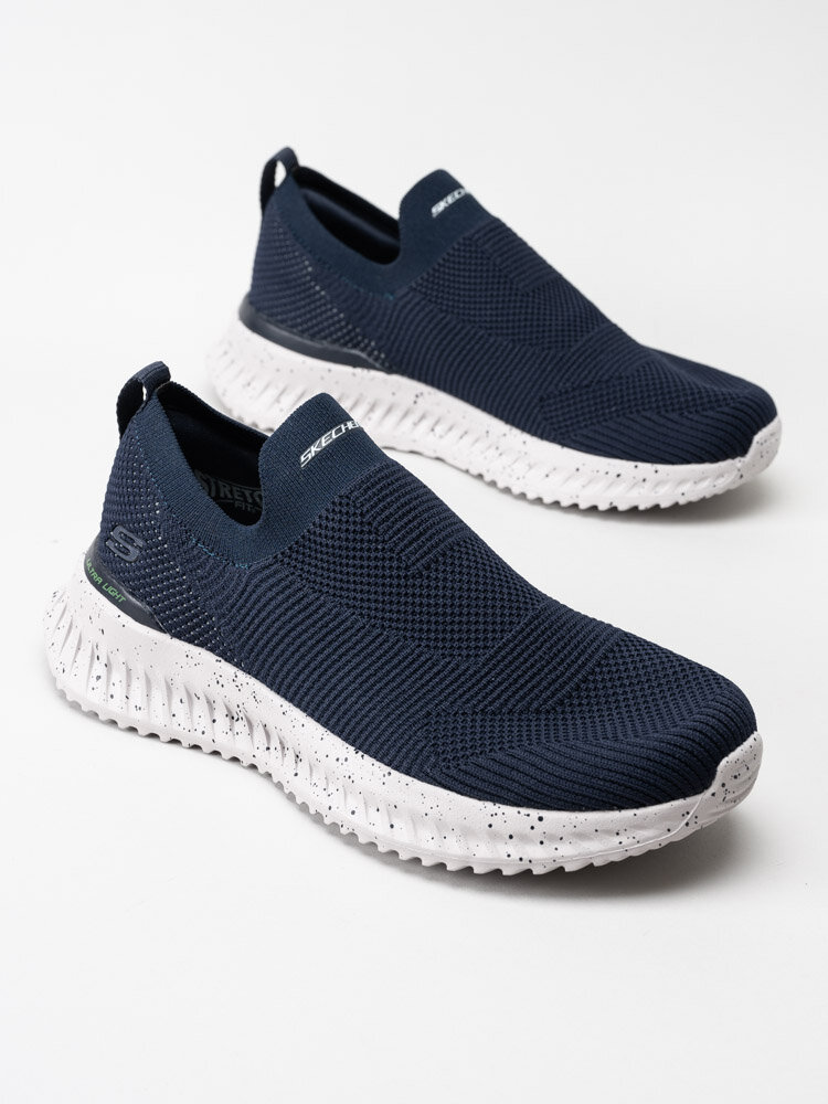 Skechers - Mens Matera 2.0 - Blå slip on sportskor i textil