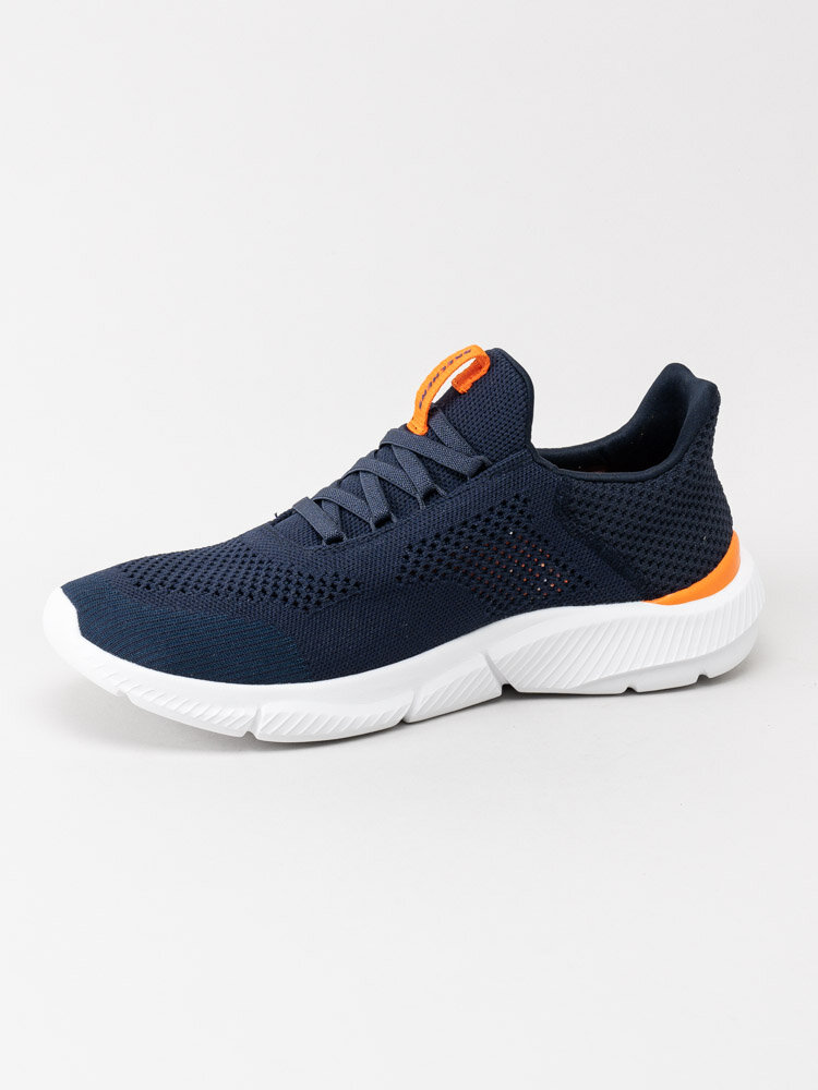 Skechers - Mens Ingram Brexie - Blå sportskor med orange detaljer