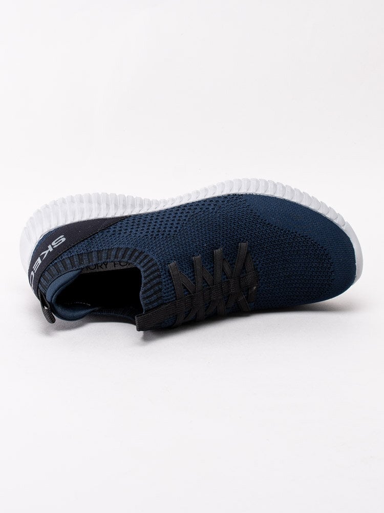 Skechers - Elite Flex Karnell - Mörkblå sköna slip on sportskor i stickad mesh