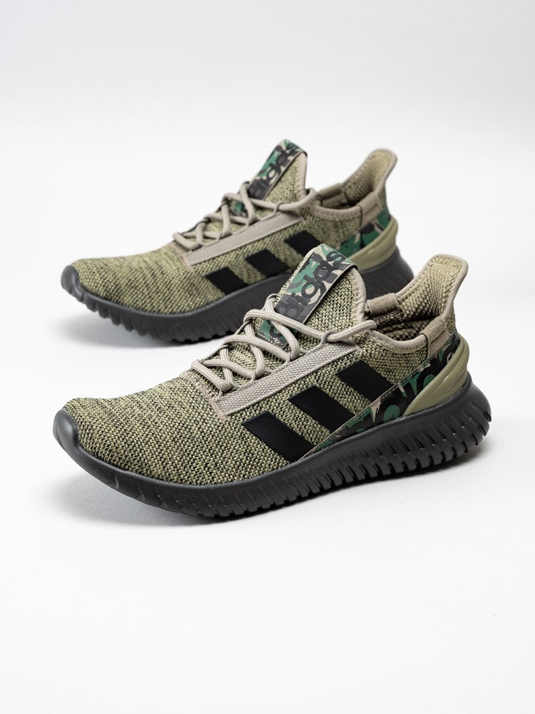 Adidas - Kaptir 2.0 - Gröna slip on sportskor i textil