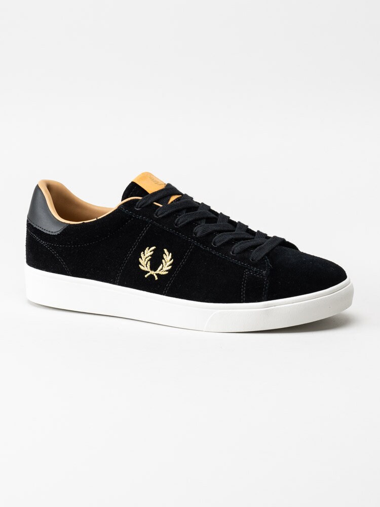 Fred Perry - Spencer - Svarta tennis-sneakers i mocka