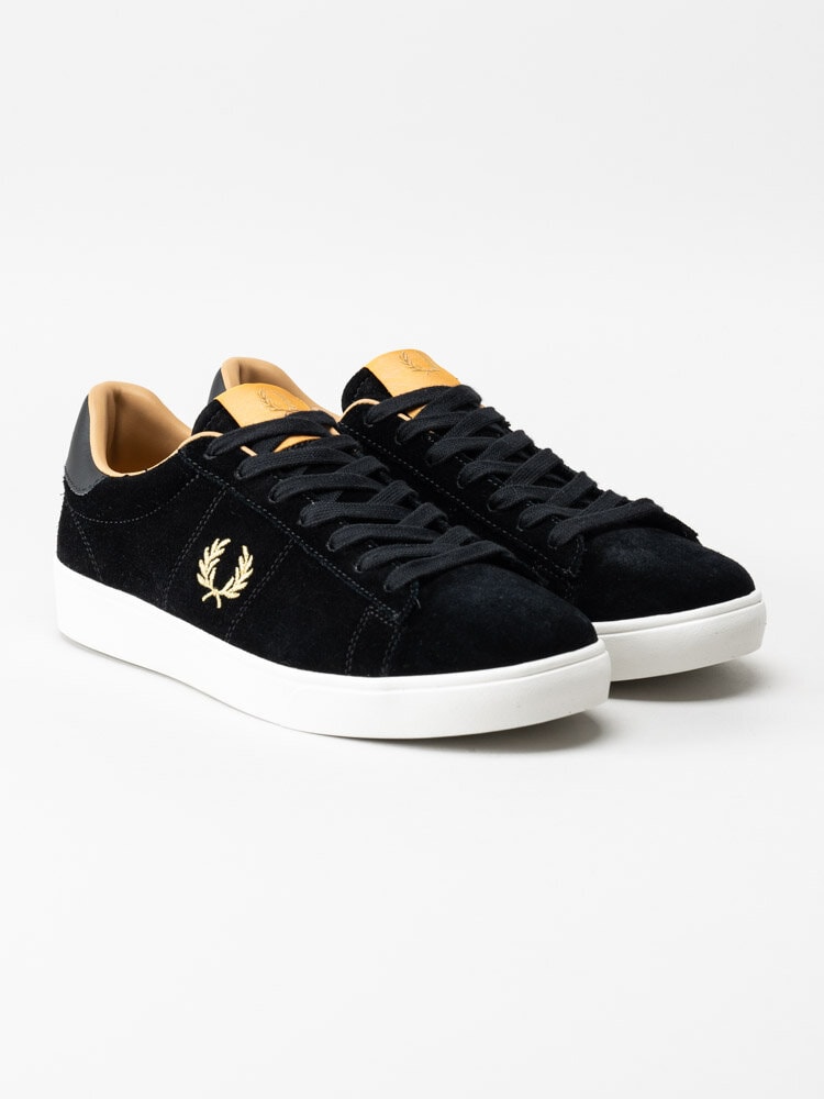 Fred Perry - Spencer - Svarta tennis-sneakers i mocka