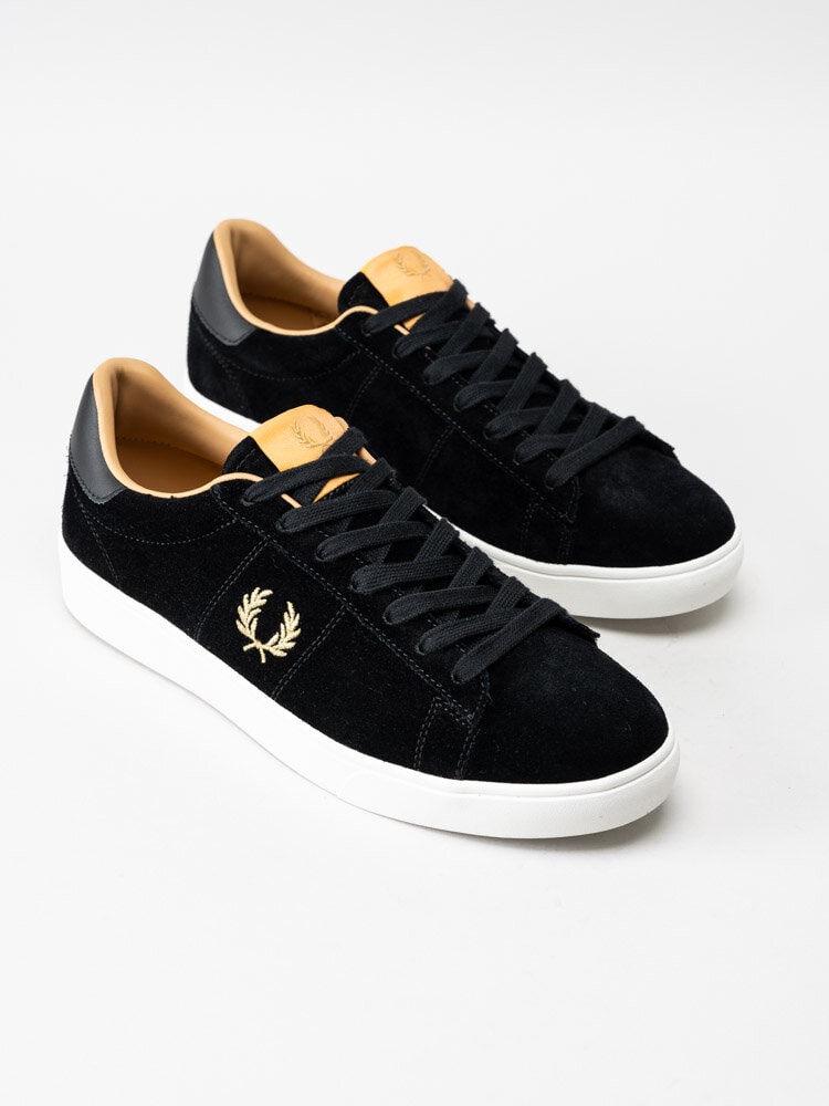 Fred Perry - Spencer - Svarta tennis-sneakers i mocka