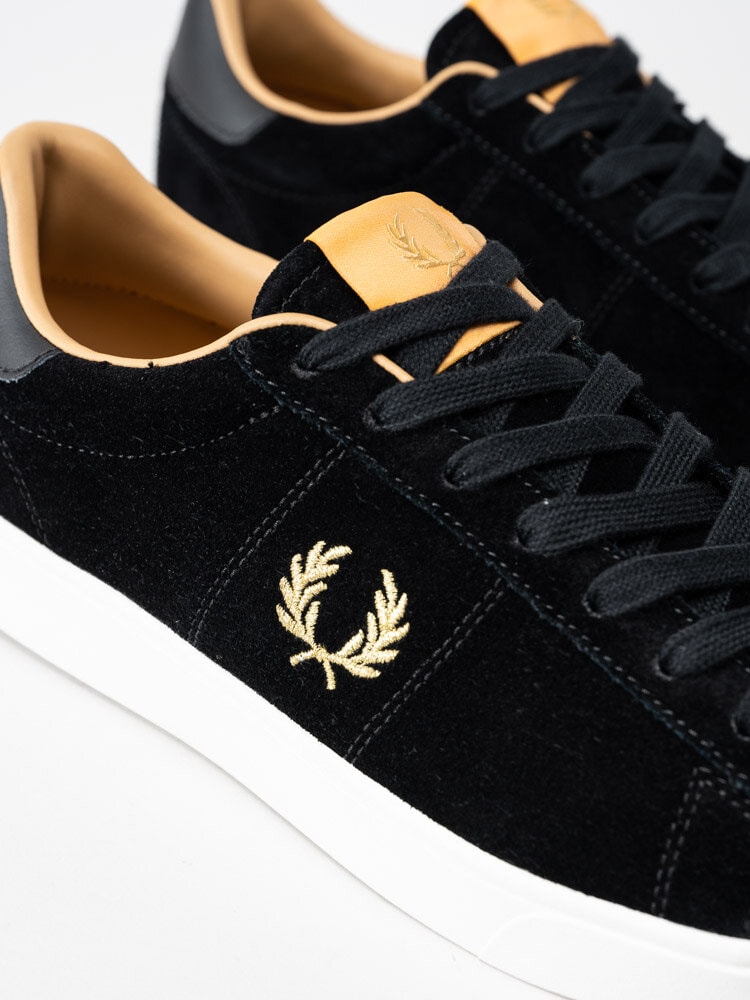 Fred Perry - Spencer - Svarta tennis-sneakers i mocka