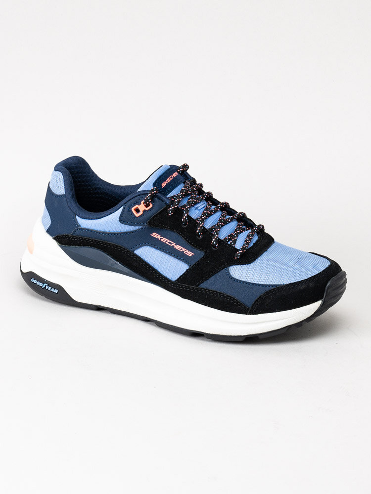 Skechers - Global Jogger - Blå flerfärgade sportskor med memory foam