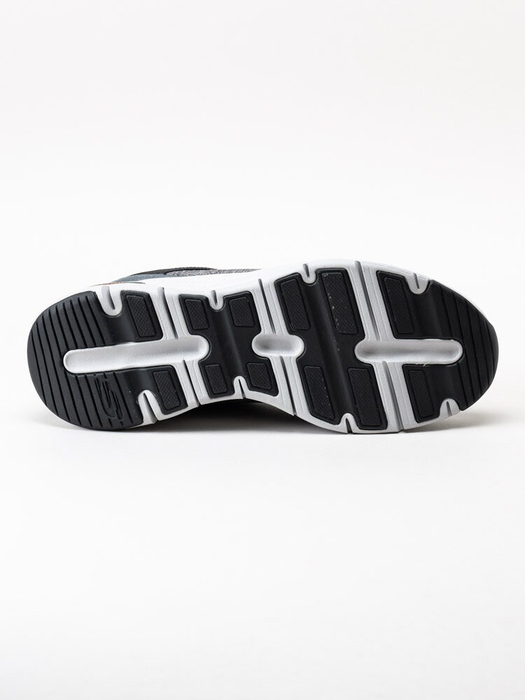 Skechers - Arch Fit - Grå och svarta sportskor i textil