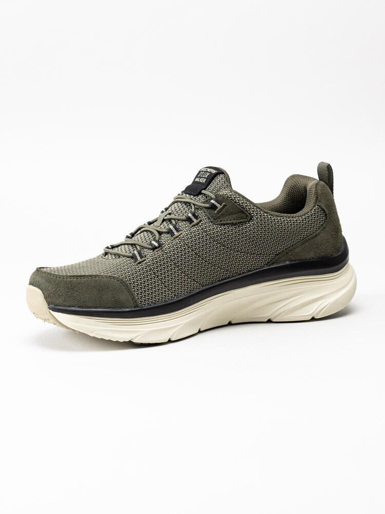 Skechers - DLux Walker Bersaga - Olivgröna sneakers med memory foam